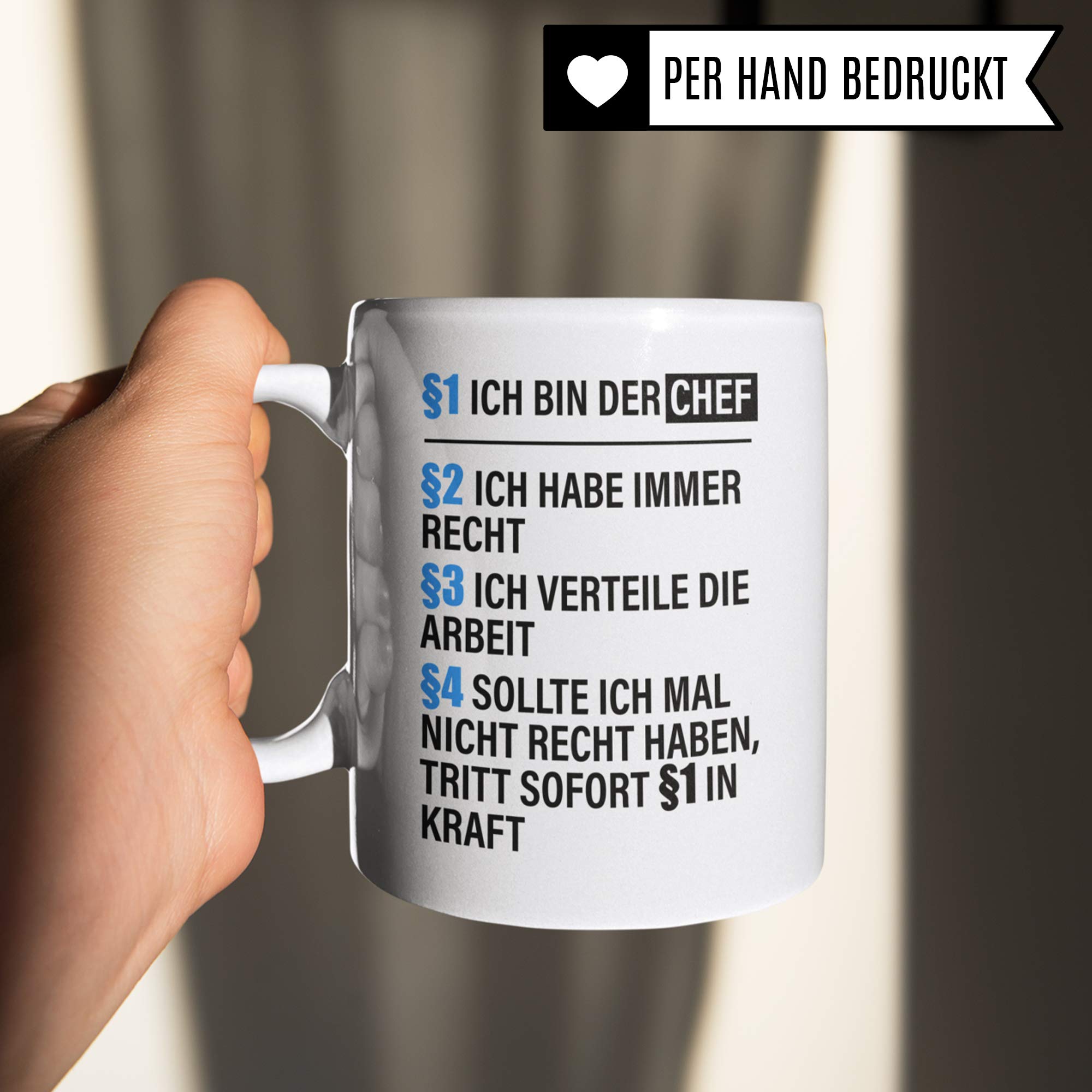 Pagma Druck Chef Tasse lustig, Geschenke für den Chef von Mitarbeiter, Personalchef Becher, Vorgesetzter Boss Büro Kaffeebecher, Leiter witzige Geschenkidee