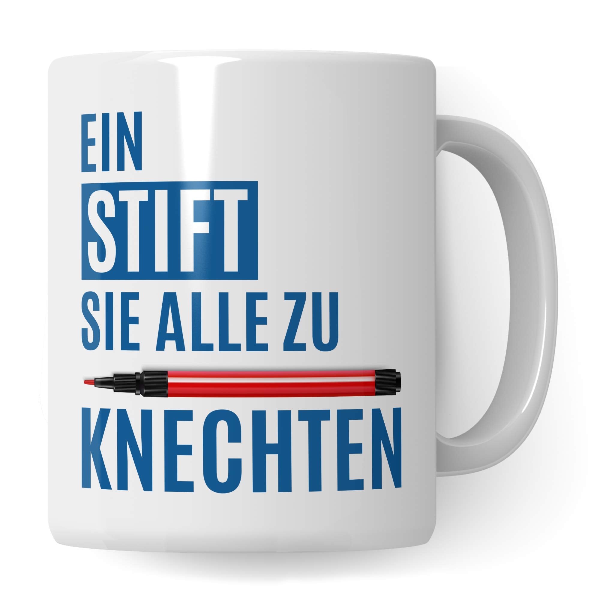 Pagma Druck Lehrer Tasse lustig, Geschenke für Lehrer Becher, EIN Stift Sie alle zu knechten Witz Kaffeetasse, Lehrer Tasse Abschied, Deutschlehrer Englischlehrer Mathelehrer Schule