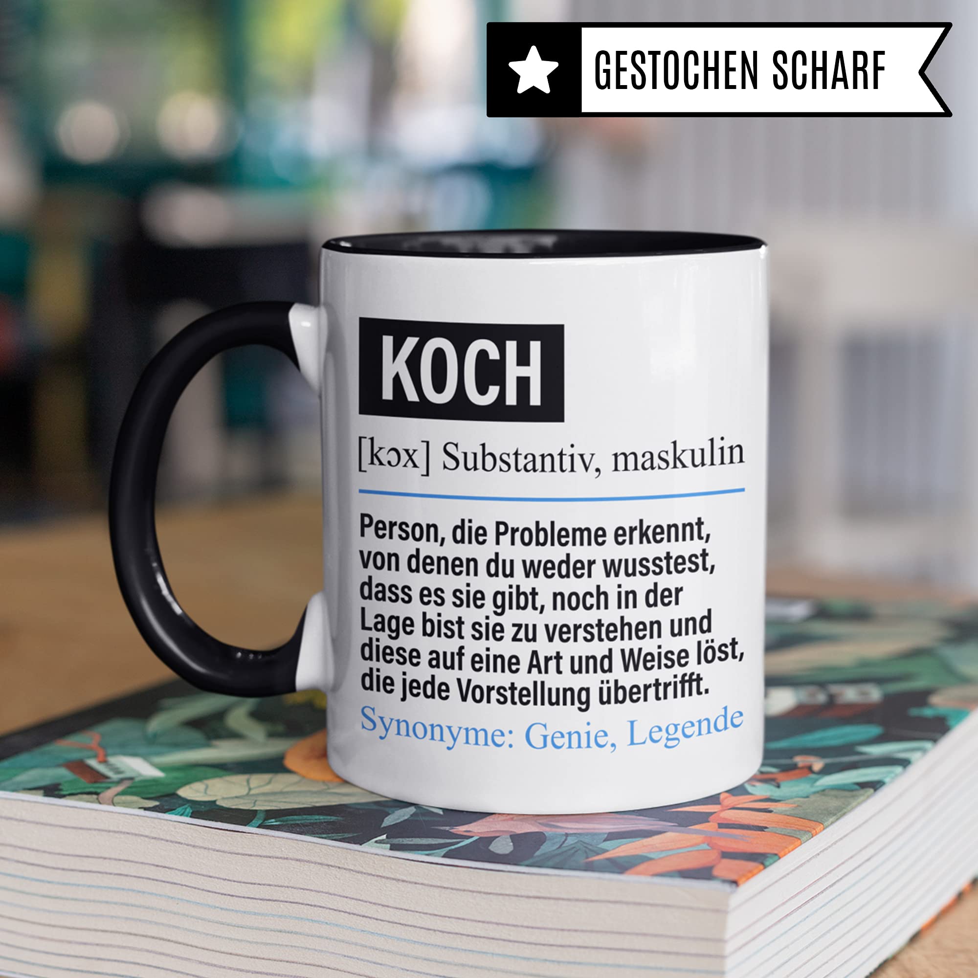 Koch Tasse lustig, Koch Geschenk Beruf, Spruch Küchenchef Geschenkidee, Kaffeetasse Beruf Köche Kaffeebecher Teetasse Becher