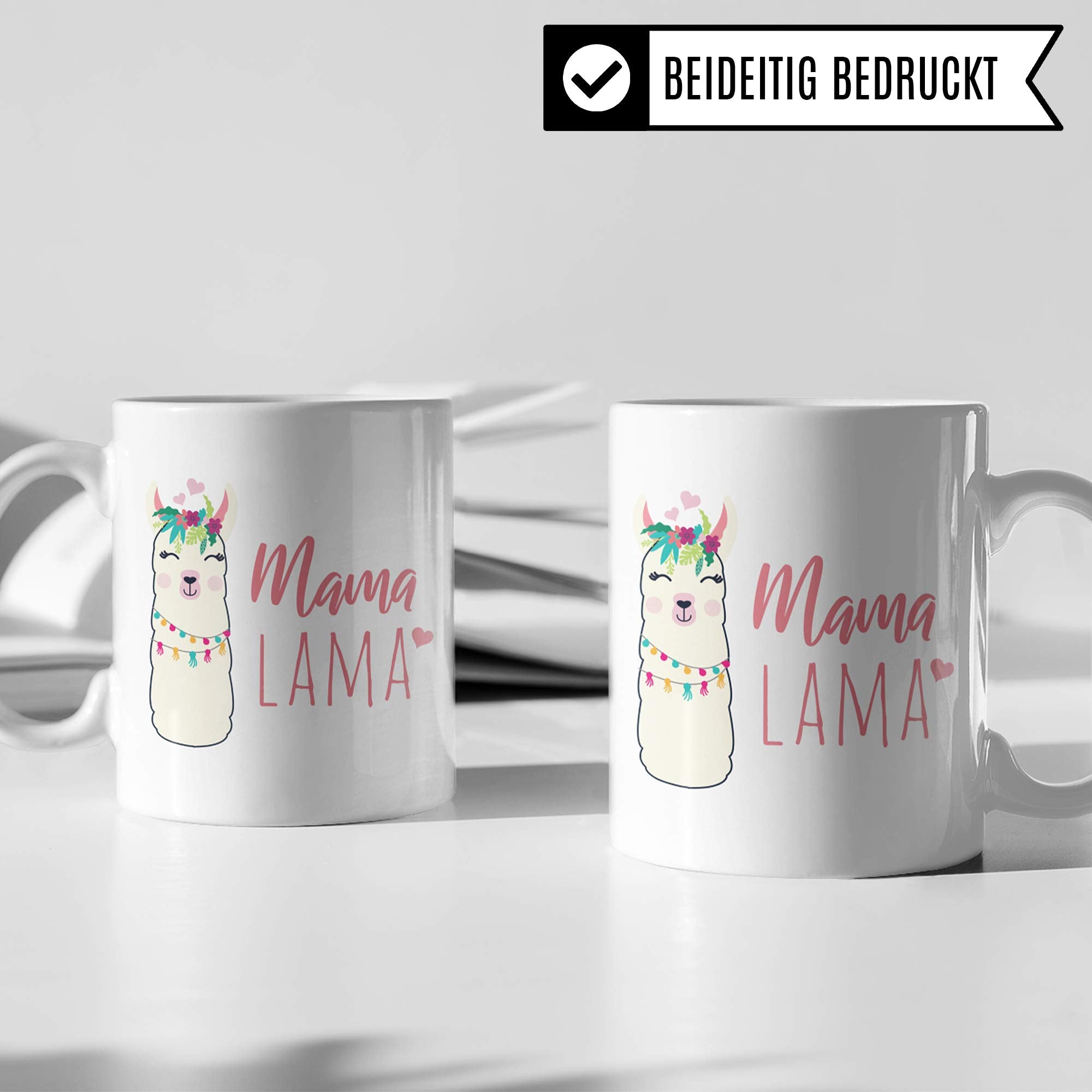 Pagma Druck Mama Lama Tasse Tasse Mama lustig Geschenkidee | Lama Zeichnung Kaffeetasse Becher | Mutter Llama Witz Kaffeebecher