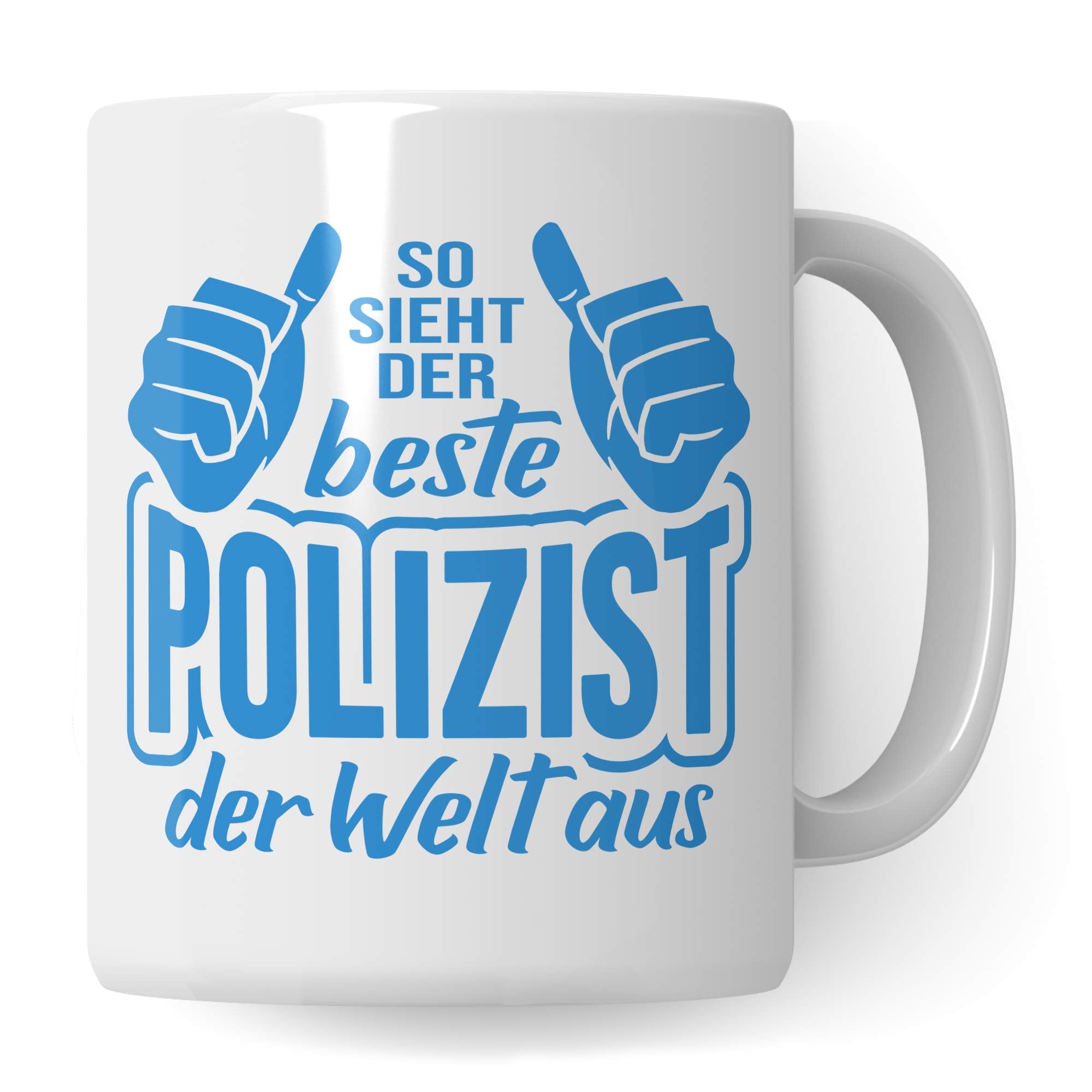 Pagma Druck Polizei Tasse, Polizist Geschenk lustig, Becher Geschenkidee für Polizisten Kaffeetasse, Ausbildung Streifenpolizist Kriminalpolizist Beamter Police Kaffeebecher lustig