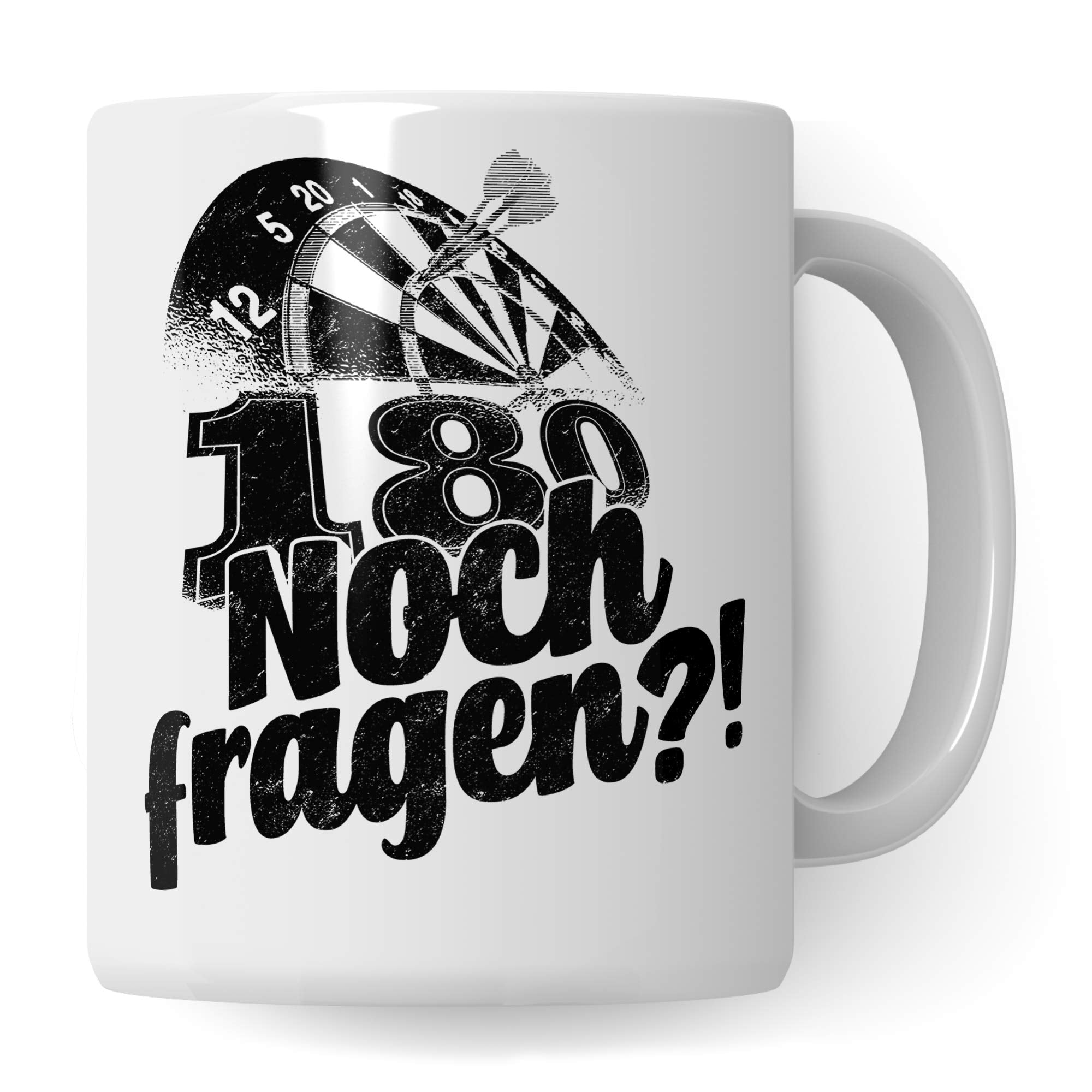 Pagma Druck Kaffeetasse Dart | Geschenk Darts Dartsscheibe Motiv | Dart Geschenkidee für Darter & Dartspieler