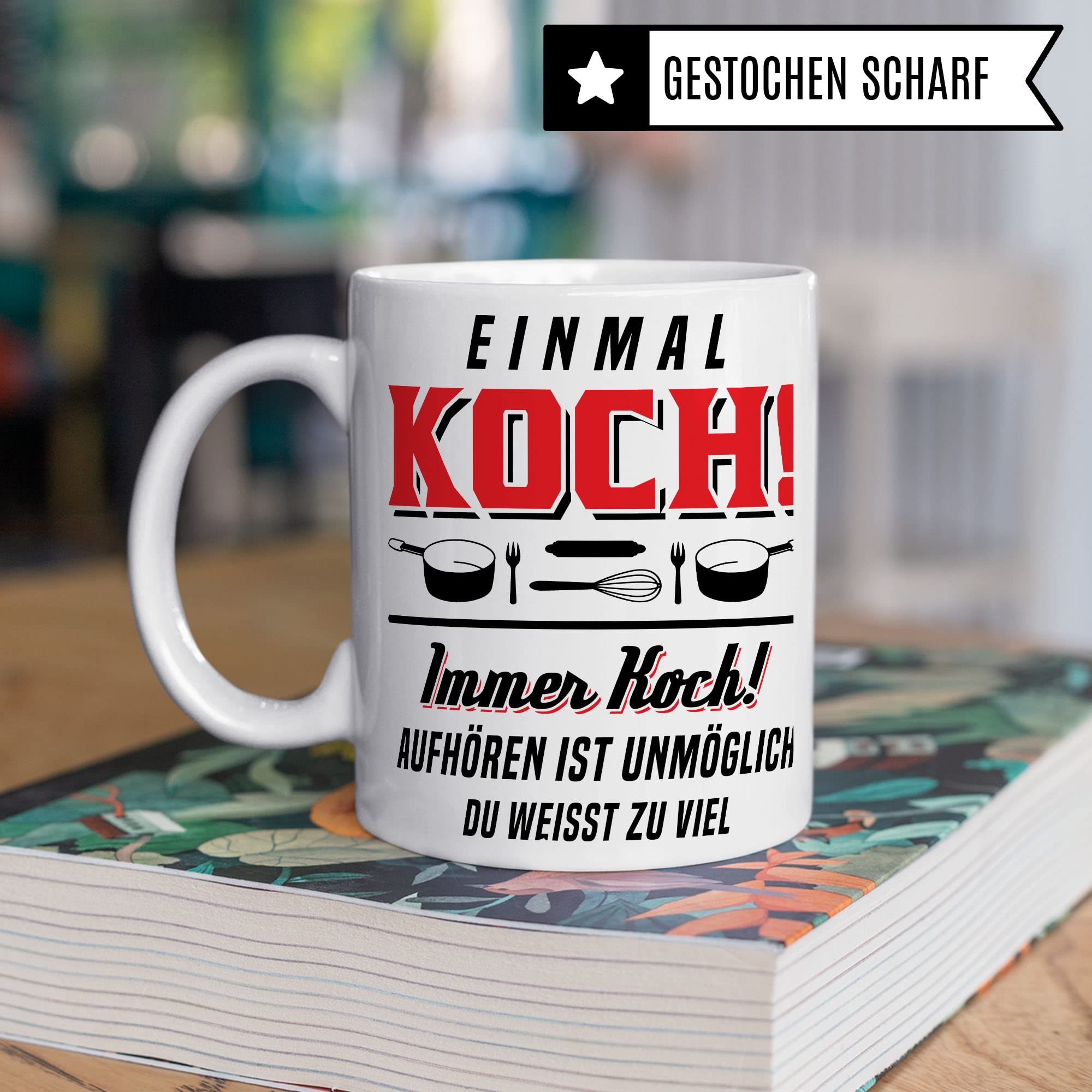 Koch Tasse, Küchenchef Teetasse, Chef Becher, Kaffeetasse Humor Witz Geschenk für Köche, Küche Kaffeebecher, Hobbykoch Geschenkidee