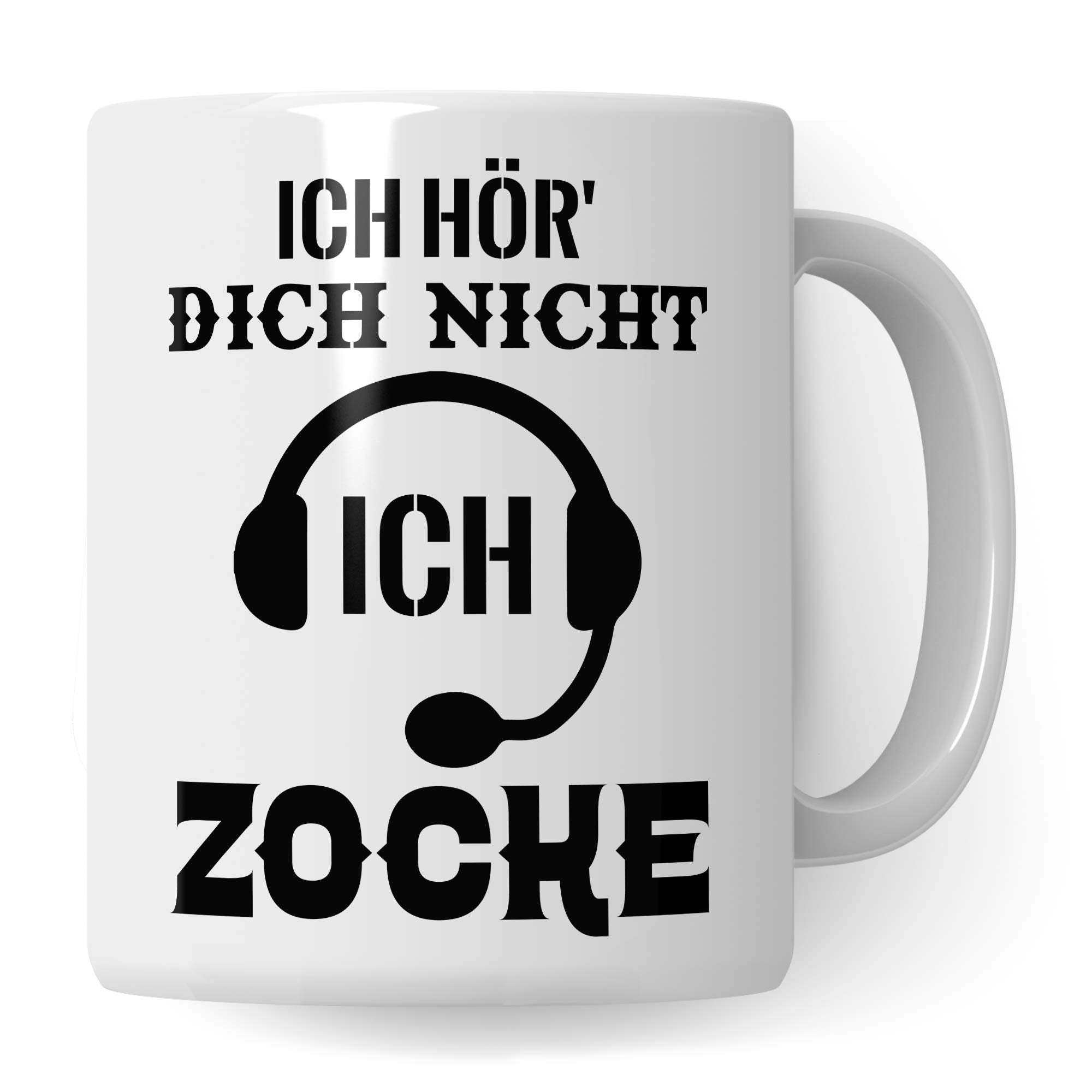 Pagma Druck Gamer Tasse, Zocker Geschenke Spruch: Ich hör Dich Nicht Ich zocke, Kaffeetasse Gaming Zocken Computerspiele Konsole, Controller PC Computerspielen Becher, Computer Gaming Tasse lustig