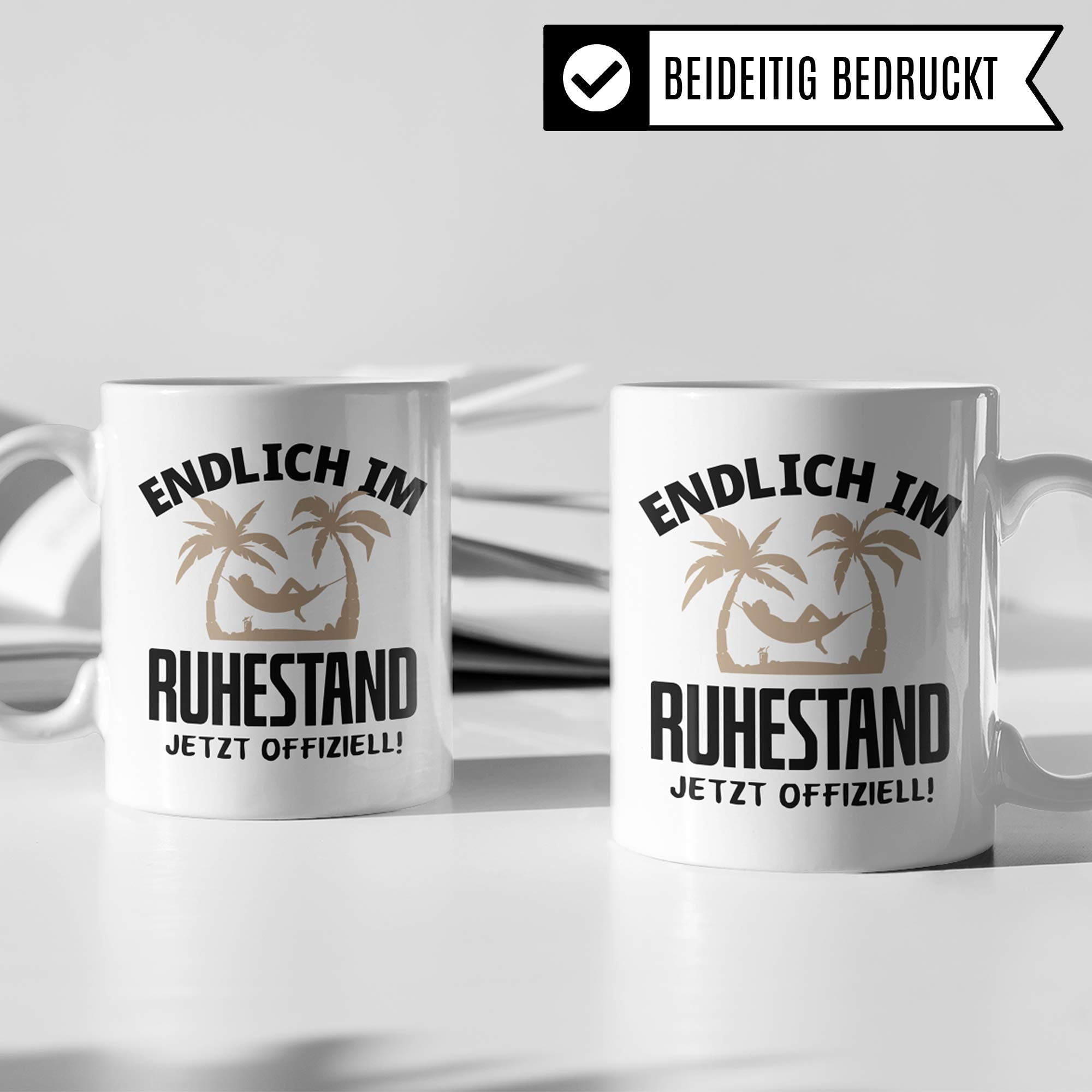 Pagma Druck Rentner Tasse, Ruhestand Geschenk Kaffeetasse, Kaffeebecher Rentenbeginn Renteneintritt Pension Rentnerin Spruch, Geschenke für die Rente Becher Mann & Frau