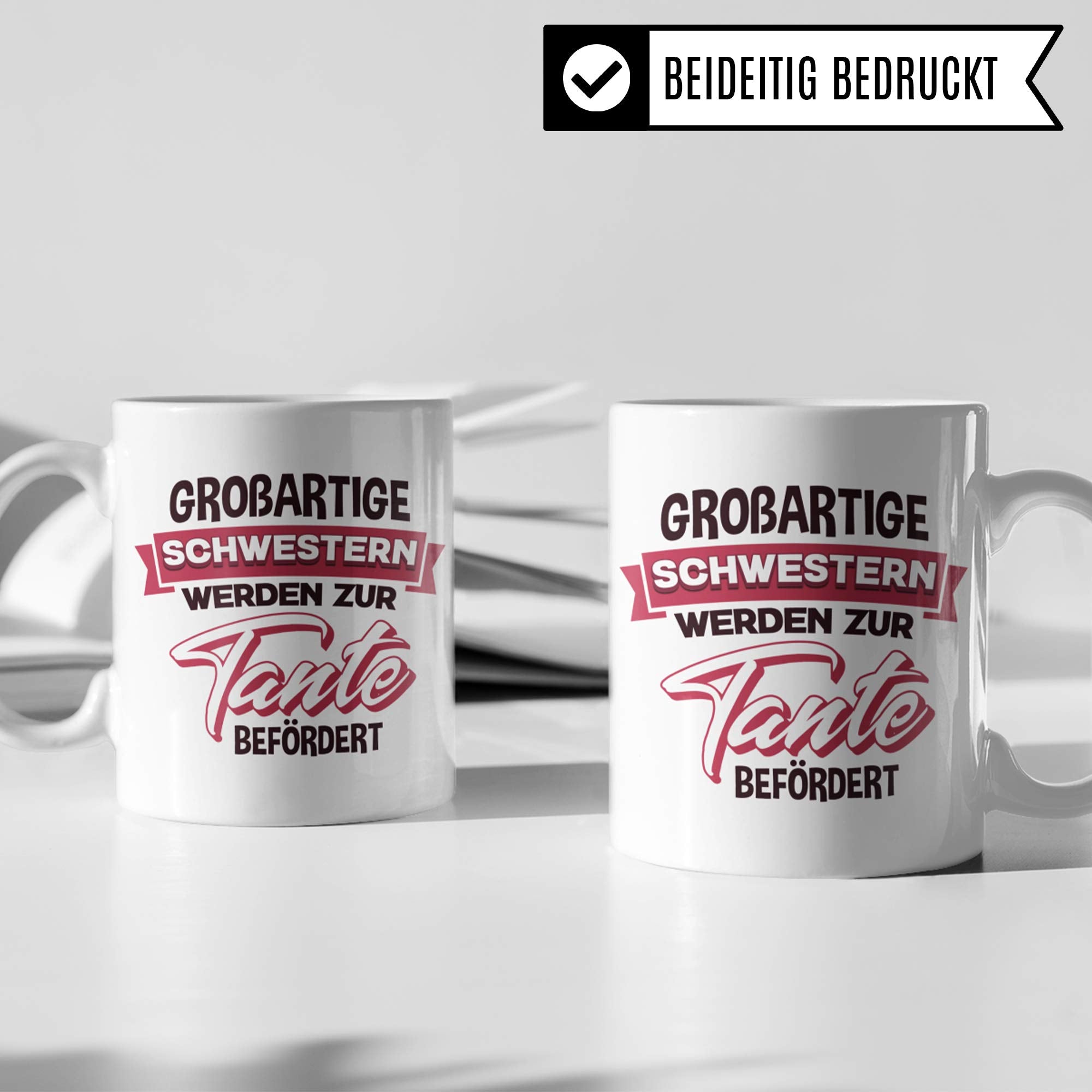 Tante Tasse Schwester Geschenk Tanten Spruch Geschenkidee Becher lustig Kaffeetasse Tantchen Nichte Neffe Spruch