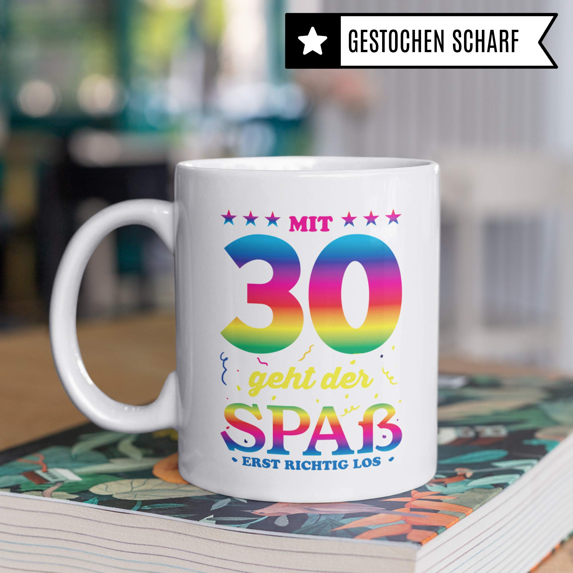 Pagma Druck 30 Geburtstag Frauen Tasse, Becher 30 Geburtstag lustige Geschenke, Geschenkidee Dreißig Geburtstagsgeschenk witzig, Deko Geburtstagsfeier Geburtstagsparty