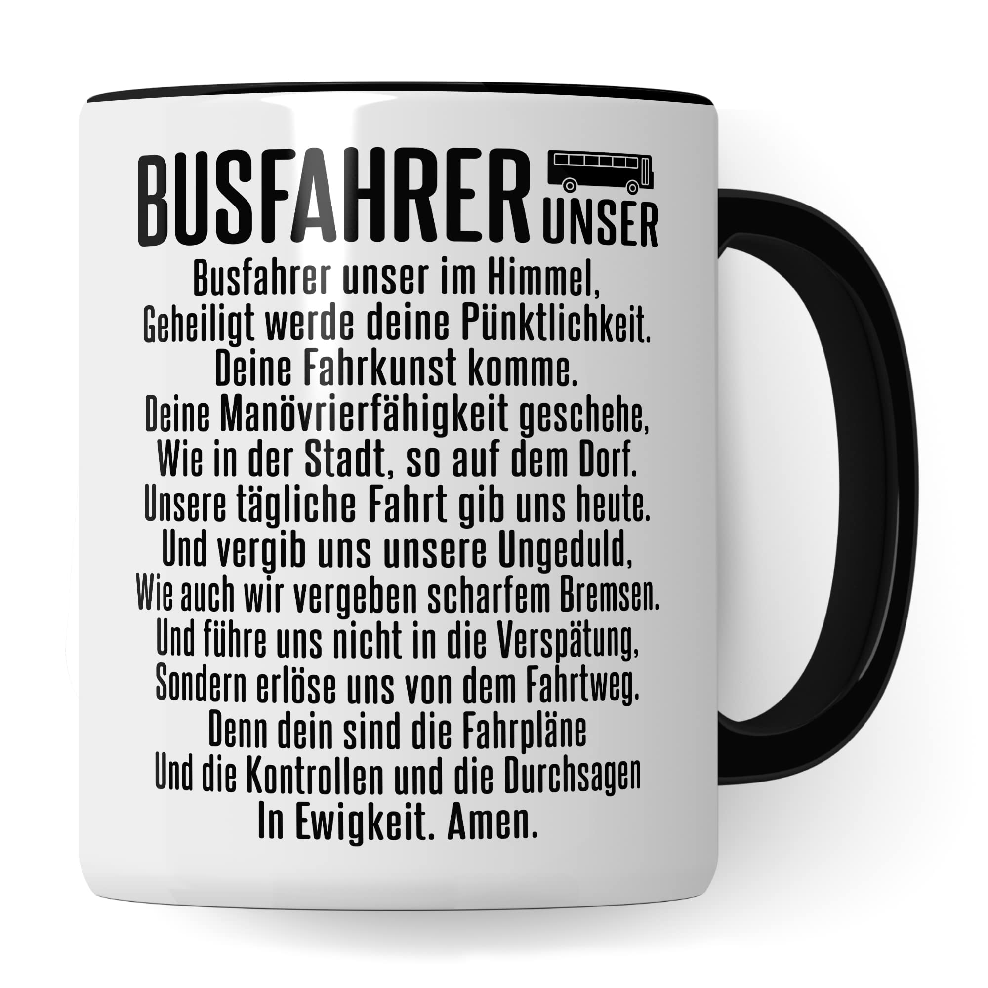 Busfahrer Tasse Spruch: BUSFAHRER-UNSER Kollegen Geschenk, Kaffeetasse Humor Witz Geschenk für Bus Fahrer, Buschauffeur Becher, Autobusfahrer Geschenkidee, Kaffeebecher für Männer