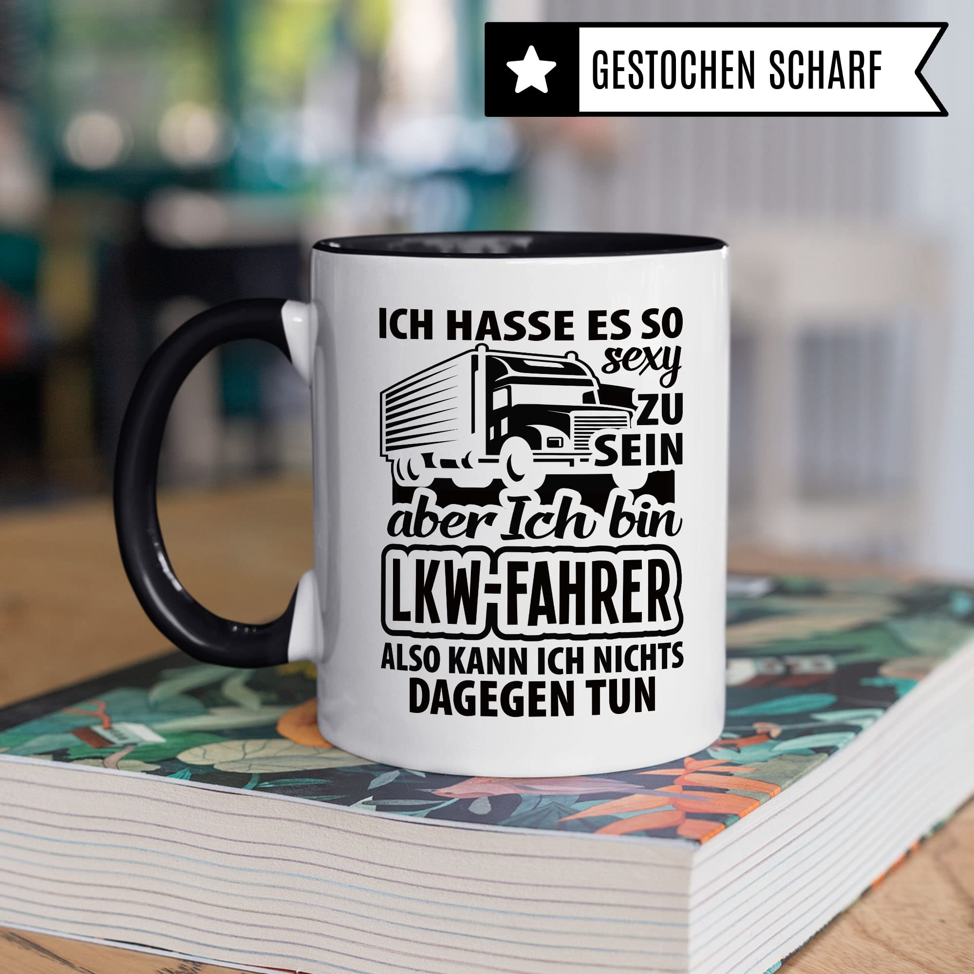 LKW-Fahrer Tasse Fernfahrer Geschenk Lastwagen Kaffeebecher Kaffeetasse Humor Witz Geschenkidee für Lastwagenfahrer Trucker Becher