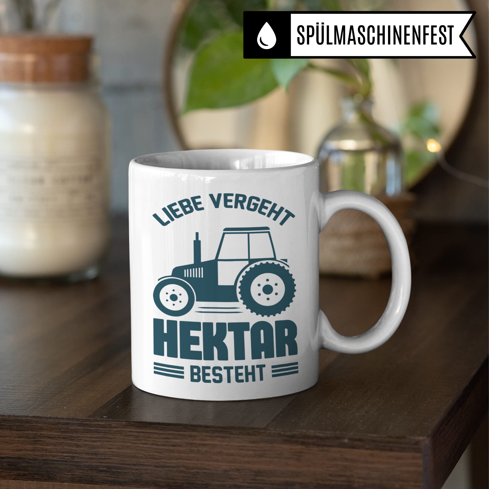 Bauer Tasse Landwirt Geschenk lustig, Kaffeetasse Beruf Landwirt Tasse mit Traktor Motiv Trecker Geschenkidee Kaffeebecher Teetasse Landwirt