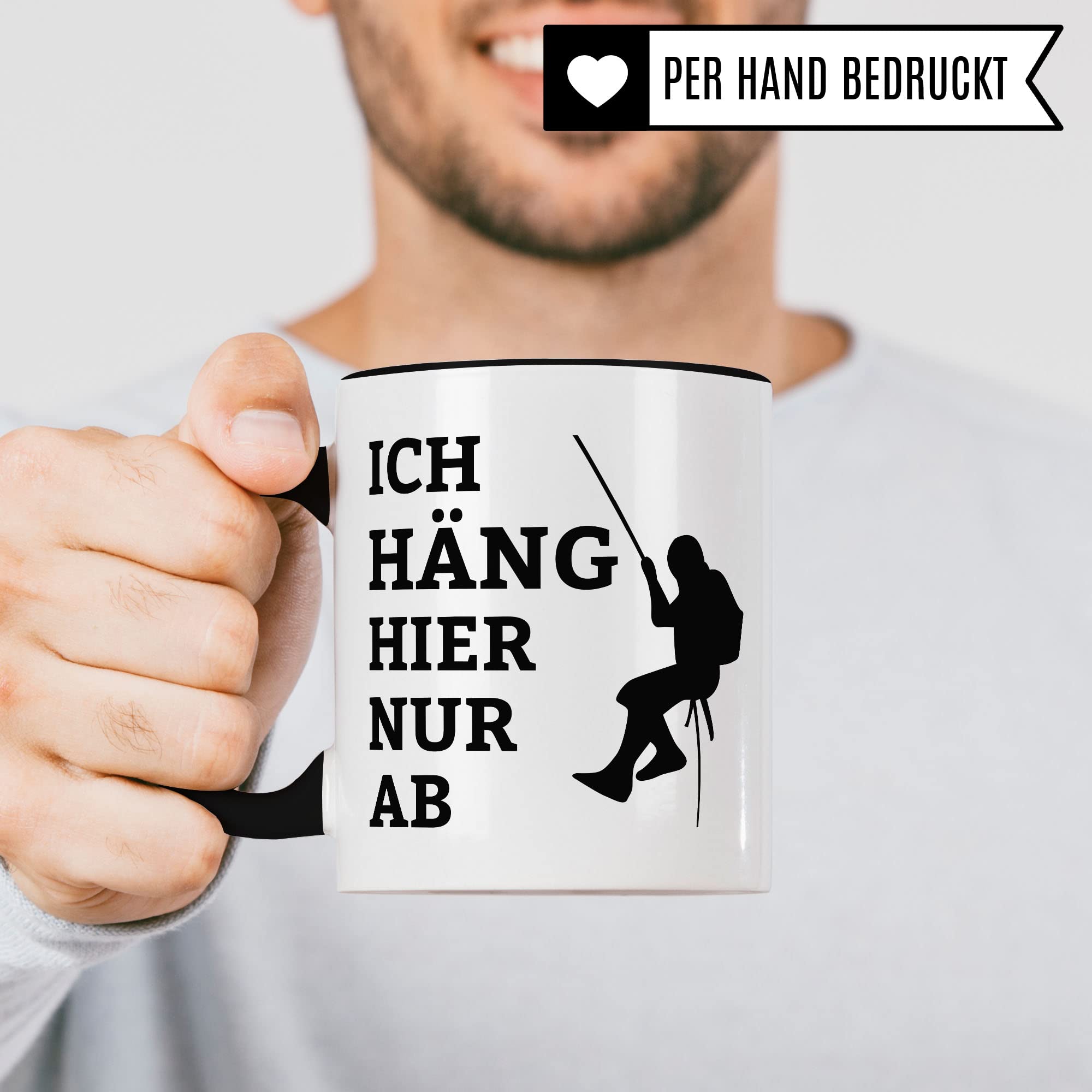 Kletterer Tasse Geschenkidee Kletterin Kaffeetasse Geschenk für Industriekletterer Kaffeebecher Kletter Becher