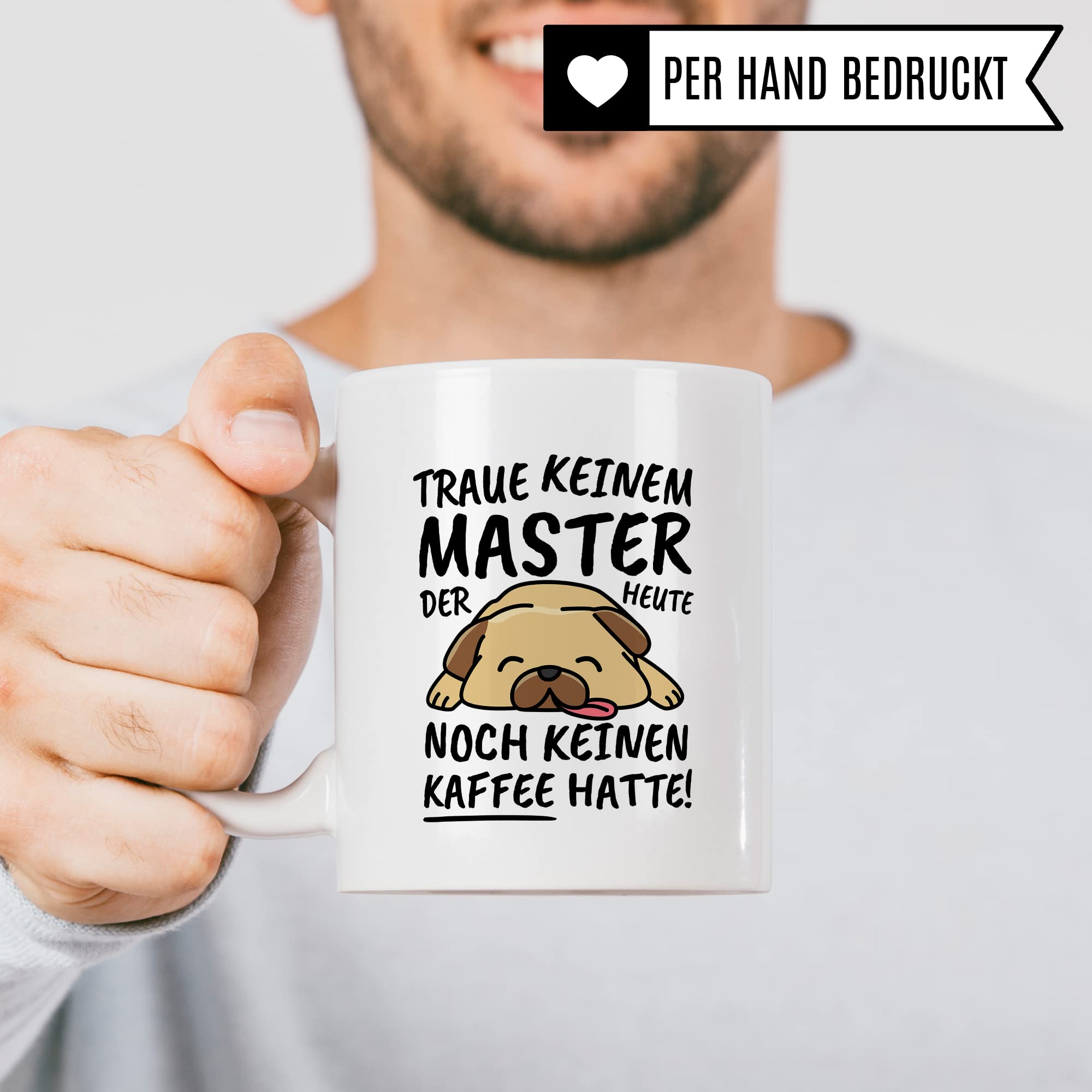 Tasse Master lustig Master Geschenk Beruf Spruch Kaffeebecher Master Geschenkidee Mastertitel Masterarbeit Masterstudium Kaffee-Tasse Teetasse Becher