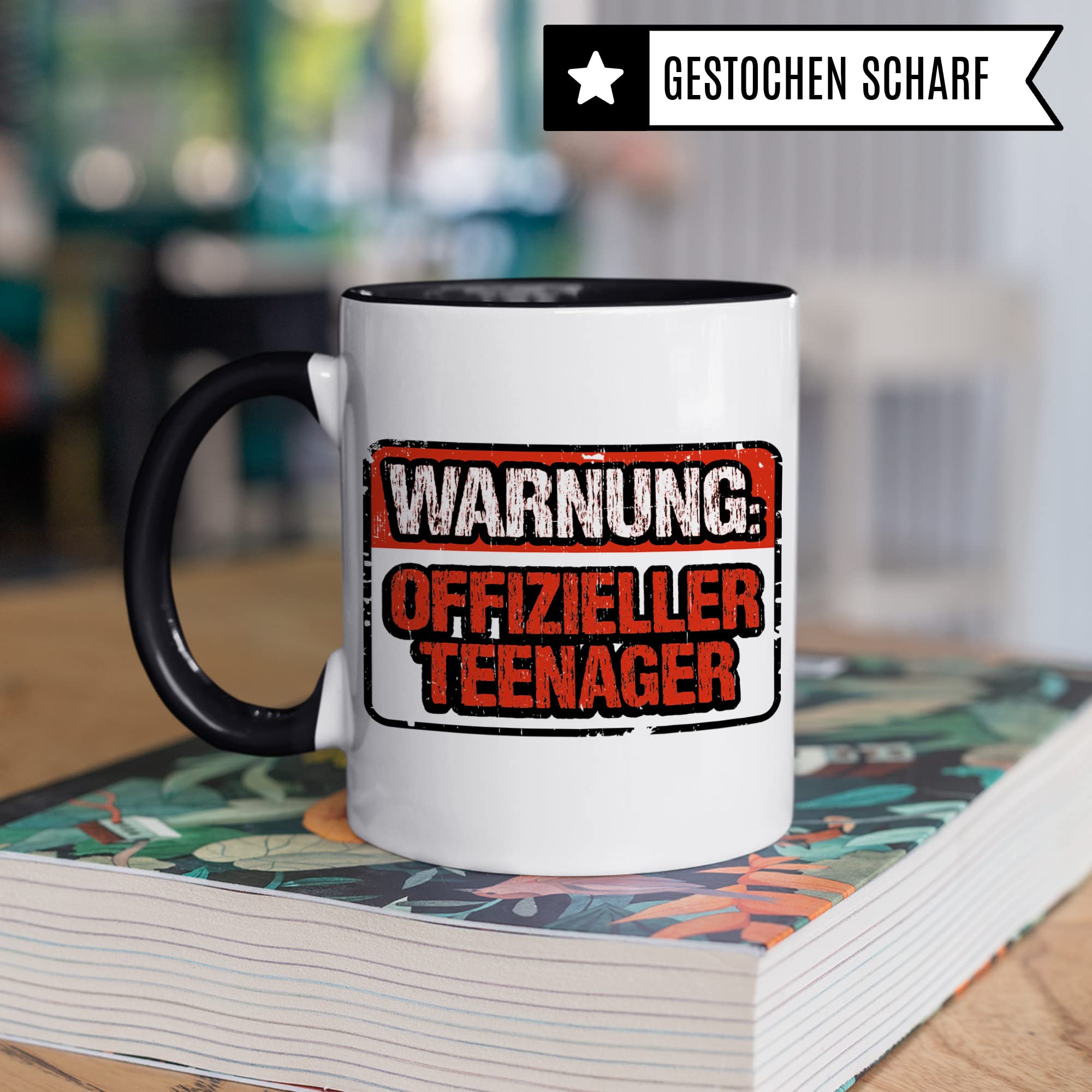 Teenager Tasse Geschenkidee, Kaffebecher mit Spruch lustig, Teen Geschenk, 13. Geburtstag Kaffeetasse Humor Witz Geschenk für Teenager, Kakoabecher für Jugendliche