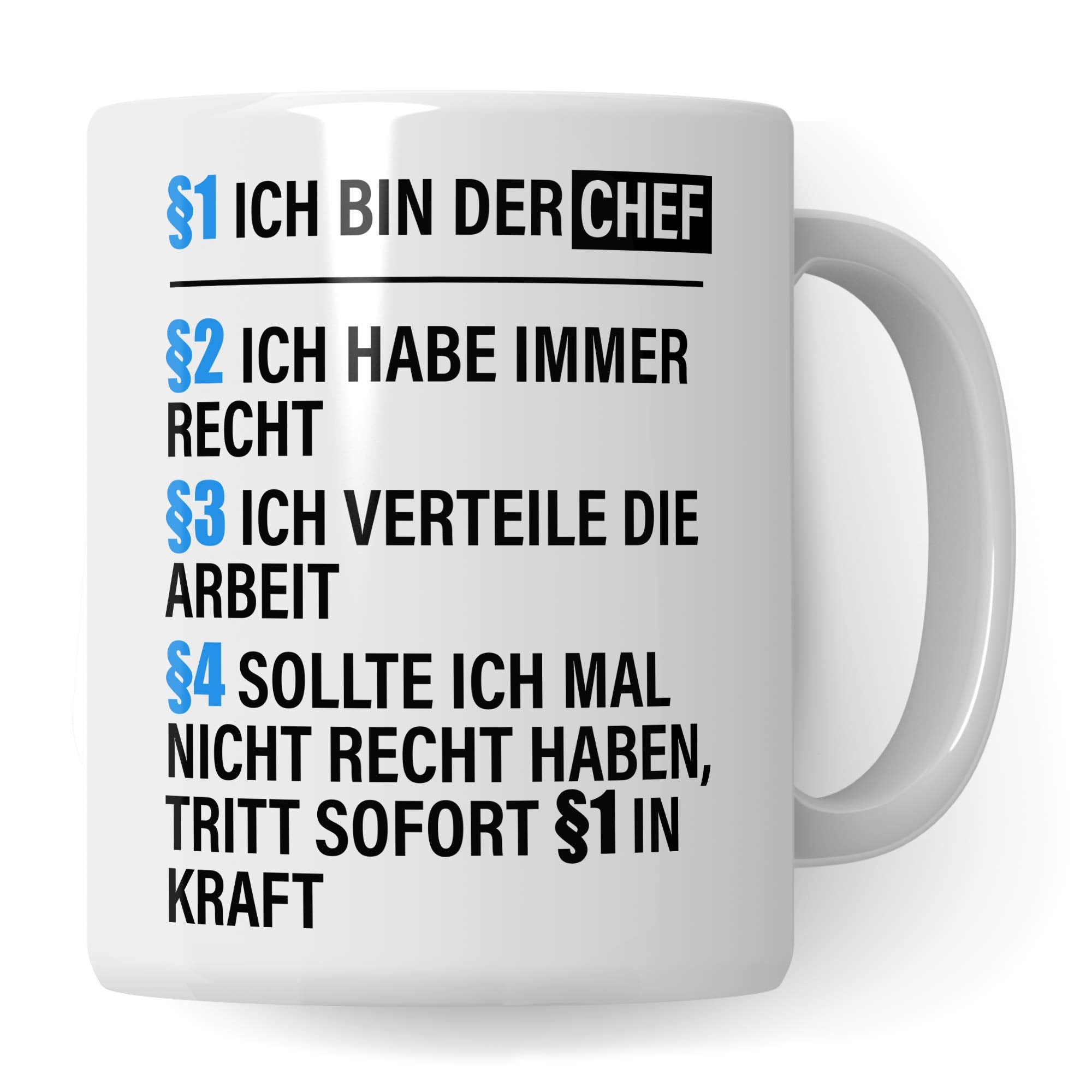 Pagma Druck Chef Tasse lustig, Geschenke für den Chef von Mitarbeiter, Personalchef Becher, Vorgesetzter Boss Büro Kaffeebecher, Leiter witzige Geschenkidee