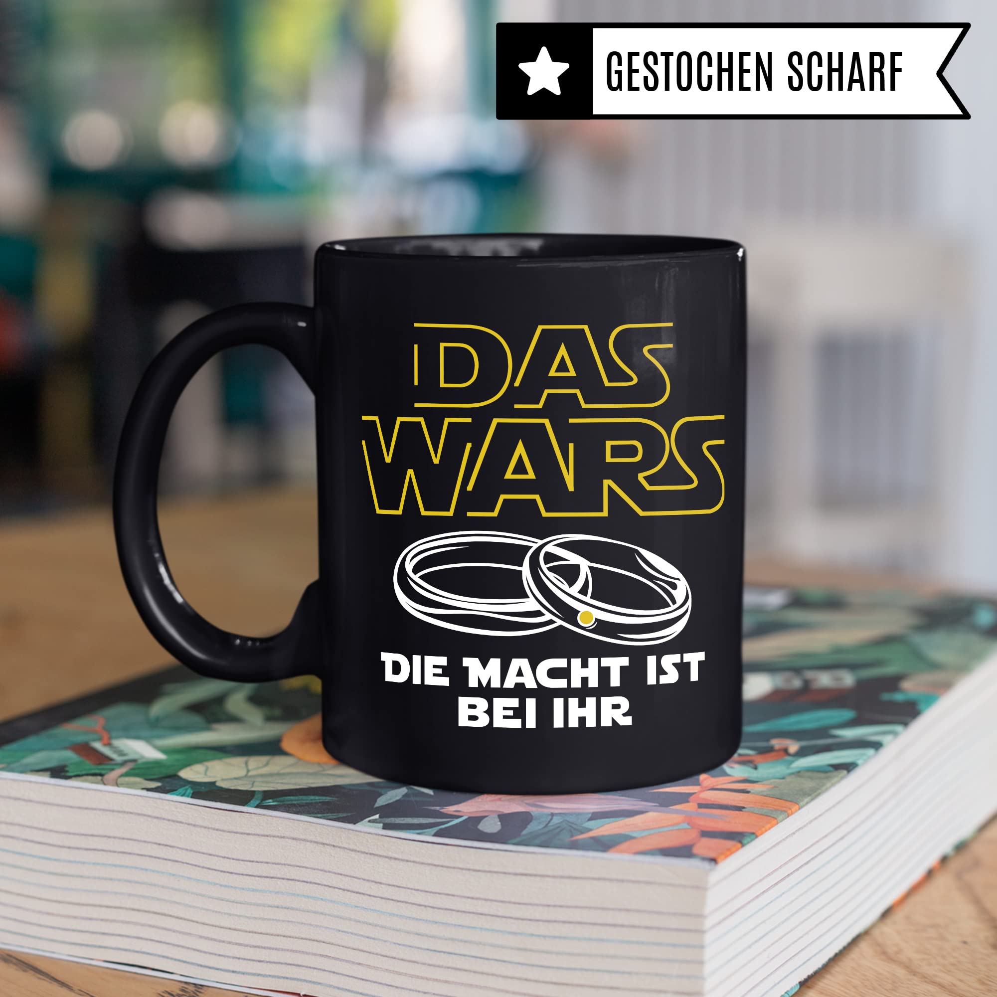 Tasse Ehemann lustig mit Spruch Geschenk Hochzeit Kaffeetasse Kaffee-Becher Hochzeits-Paar Geschenkidee Trauung Hochzeitsgeschenk Brautpaar Verlobungsgeschenk schwarzer Humor