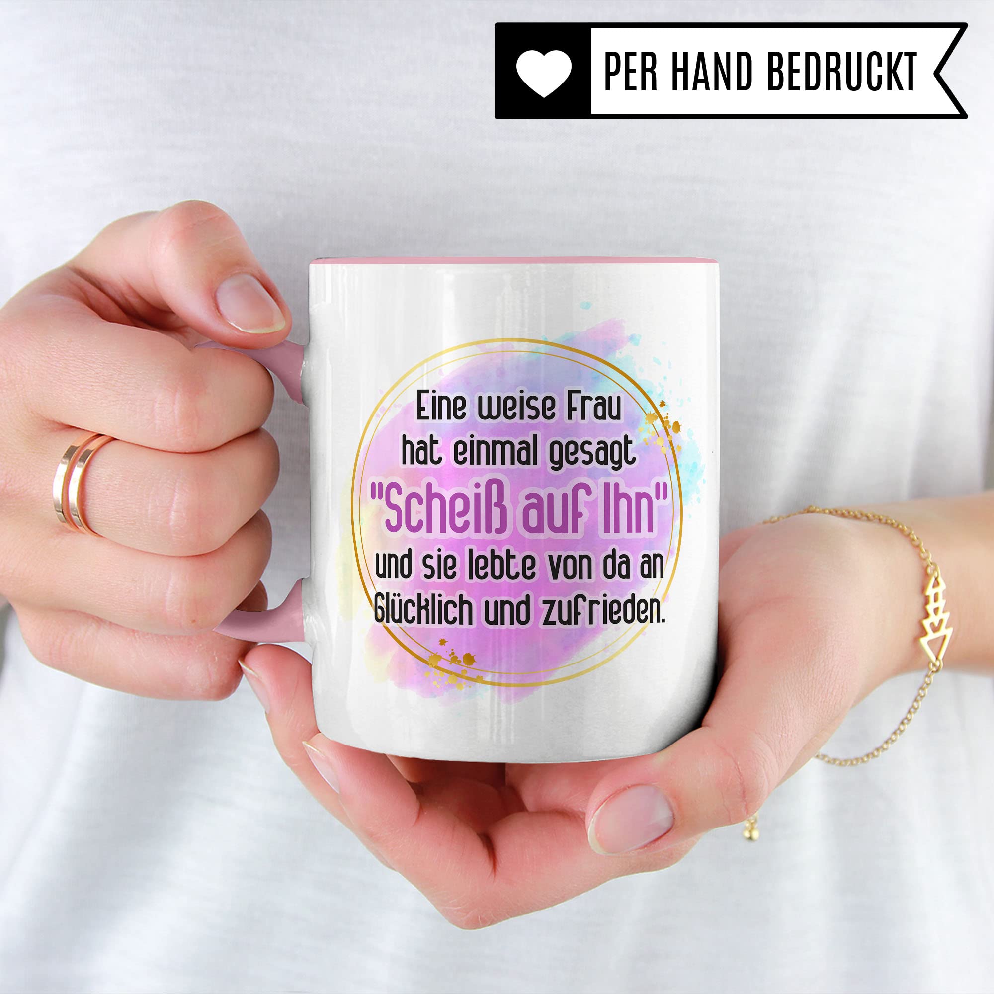 Scheidung Tasse: Scheiß auf Ihn Scheidung Trennung Spruch lustig Motiv Geschenkidee Kaffeetasse Divorce Kaffee-Becher beste Freundin