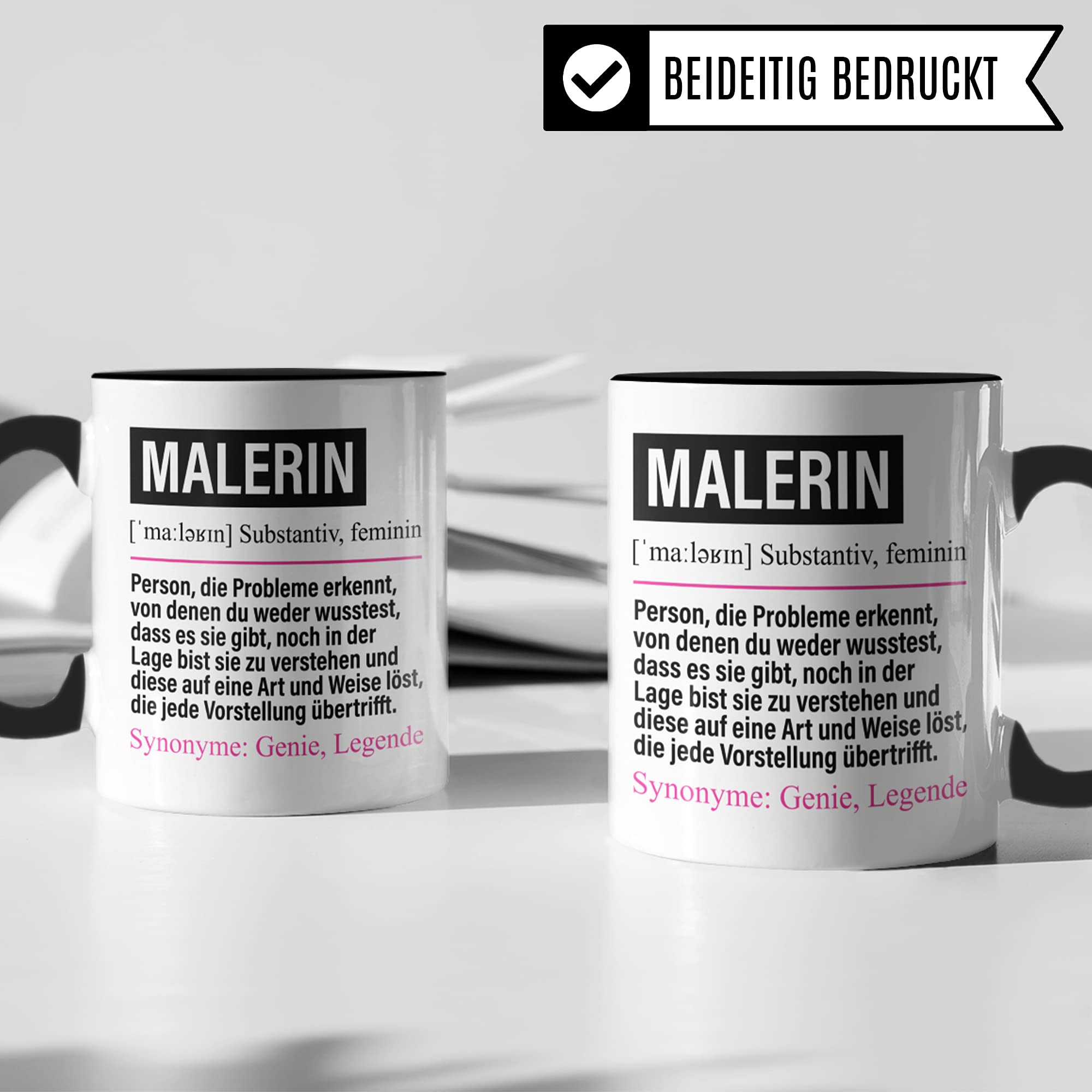 Malerin Tasse lustig, Malerin Geschenk Beruf, Spruch Malerinnen Geschenkidee, Kaffeetasse Beruf Malermeisterin Kaffeebecher Teetasse Becher