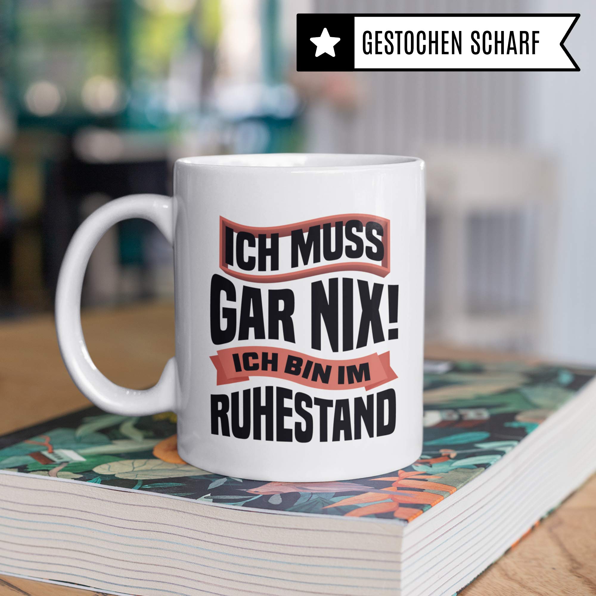 Pagma Druck Rentner Tasse, Geschenke zur Rente, Kaffeebecher Rentenbeginn Pension Rentnerin Spruch, Renteneintritt Geschenk Ruhestand Becher Mann & Frau