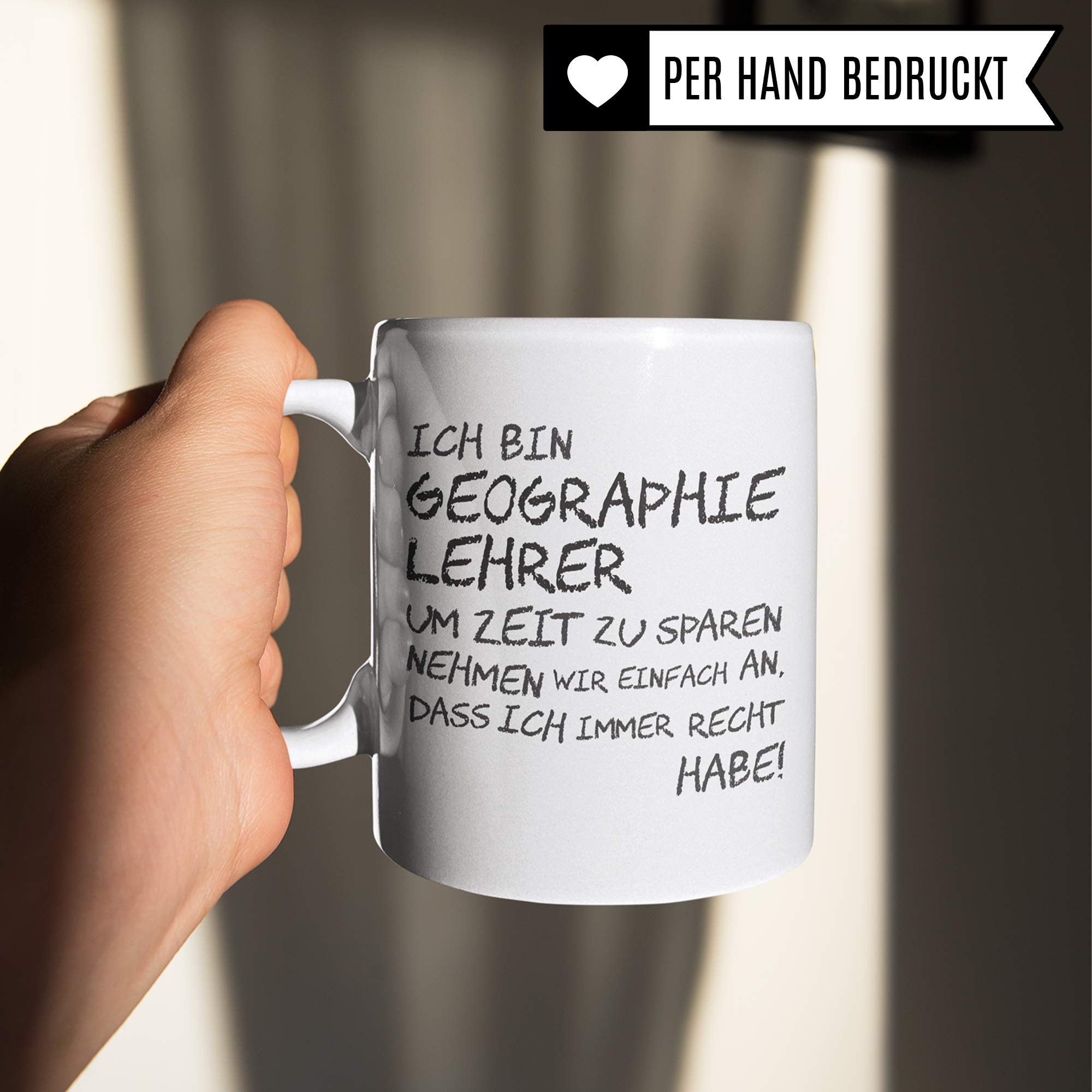 Pagma Druck Geographie Lehrer Tasse, Geschenk für Geographielehrer, Kaffeetasse Geschenkidee Lehrer Tasse Geolehrer lustig, Kaffeebecher Lehramt Schule Abschied Abschluss Witz