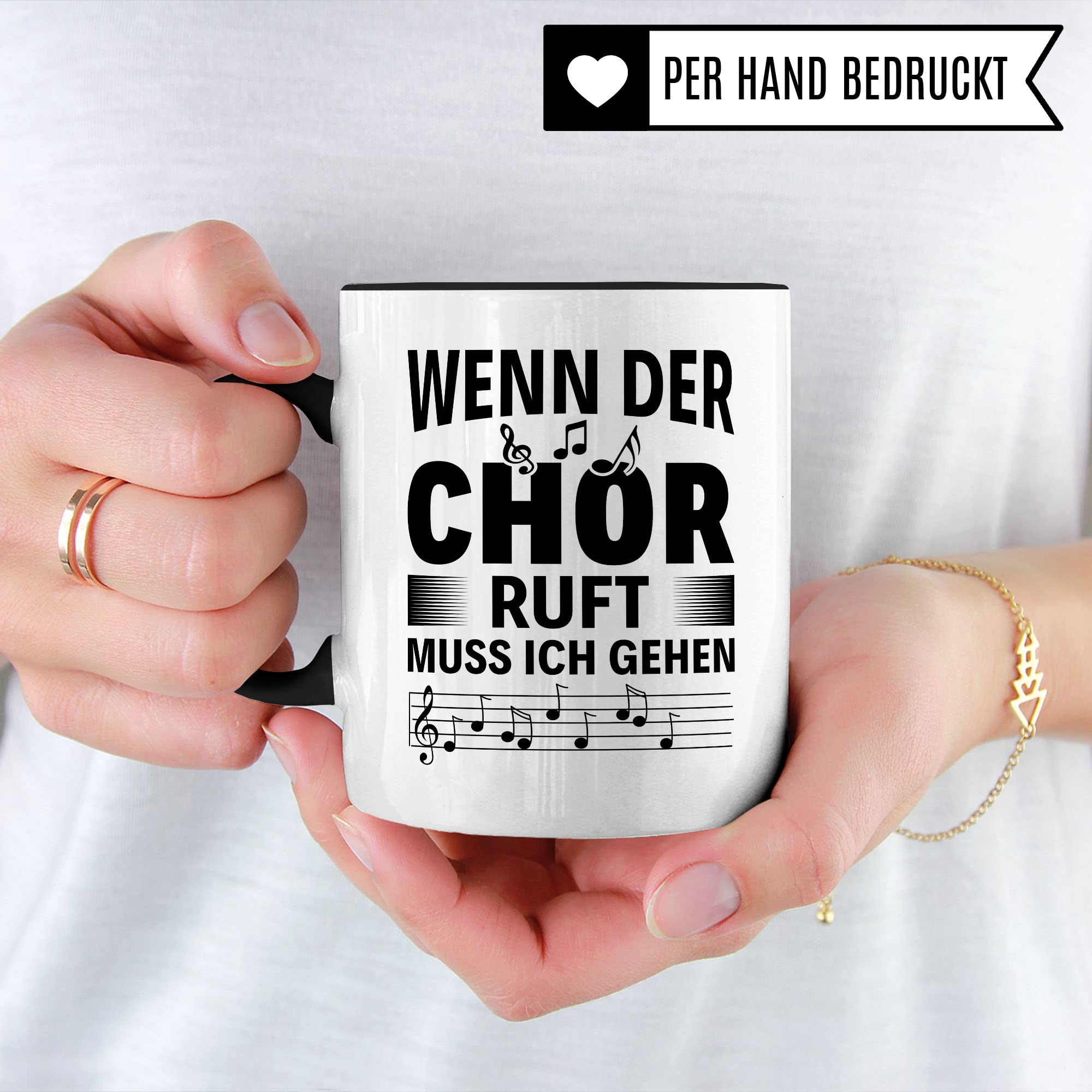 Chor Tasse Geschenkidee Kaffeetasse Geschenk für Sänger Sängerin Kaffeebecher Chorprobe Becher