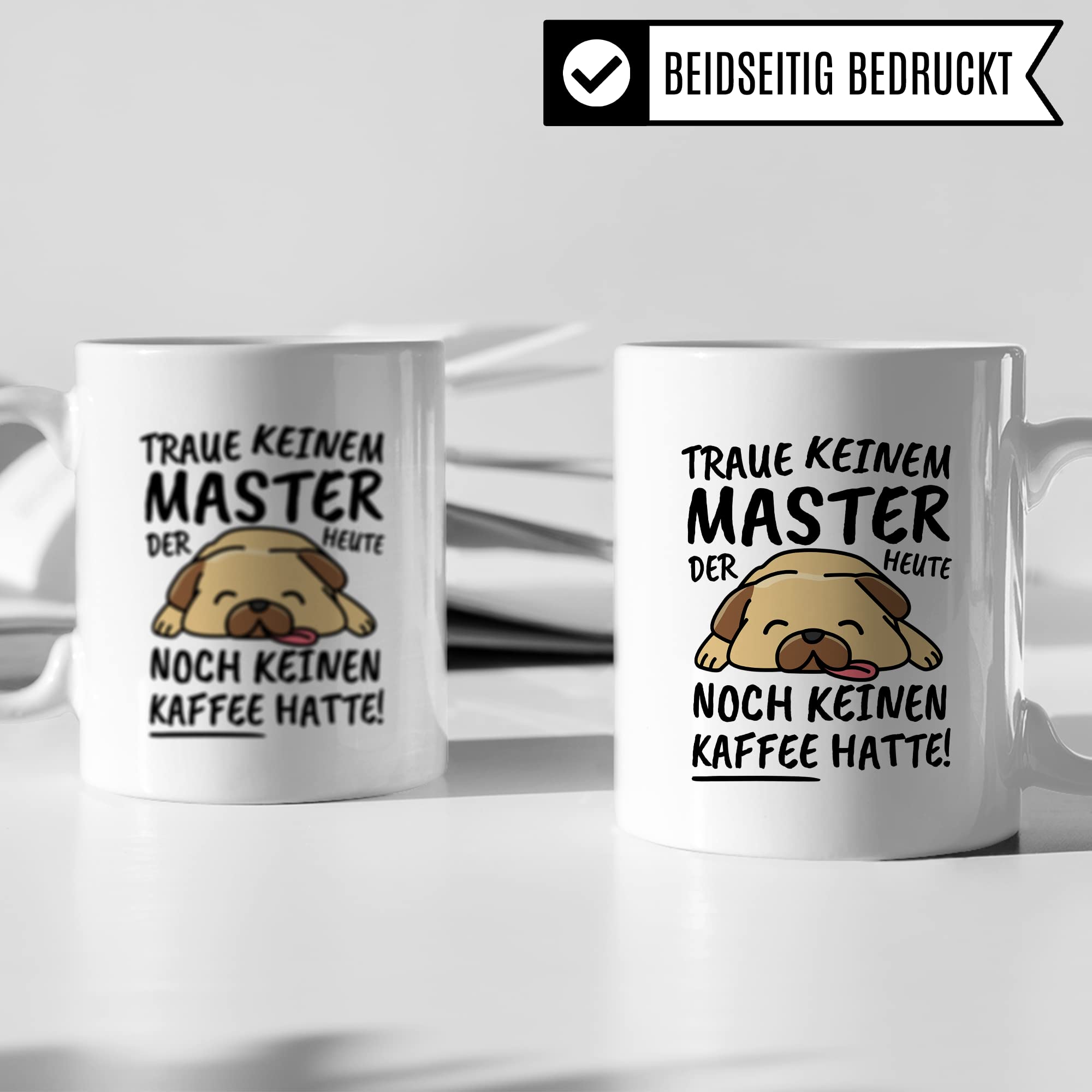 Tasse Master lustig Master Geschenk Beruf Spruch Kaffeebecher Master Geschenkidee Mastertitel Masterarbeit Masterstudium Kaffee-Tasse Teetasse Becher