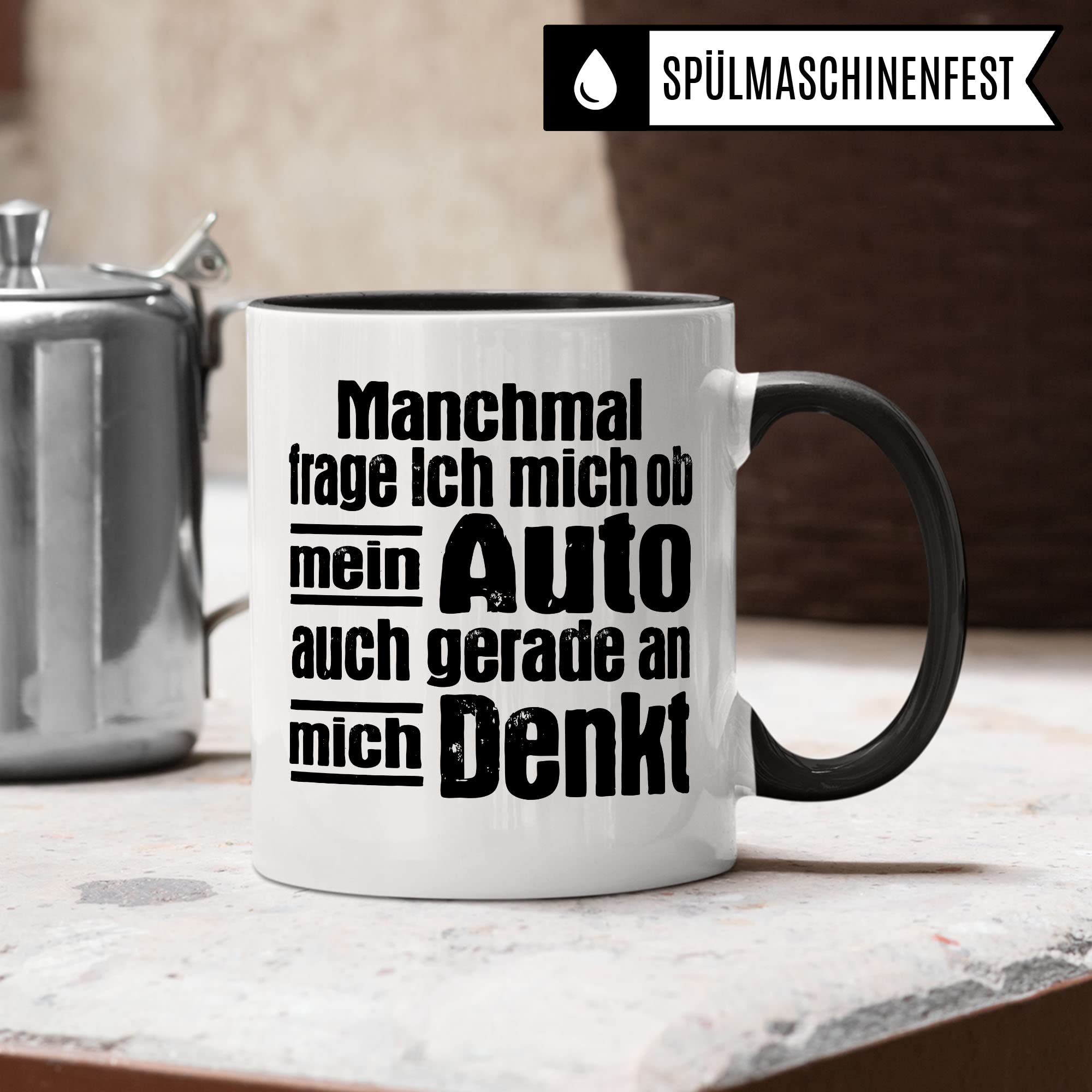 Tasse Auto Geschenk Männer Autofan Auto-Tuner Autoliebhaber Kaffeetasse Tuning Geschenke für Ihn autoverrückt KFZ Autoschrauber Geschenkidee