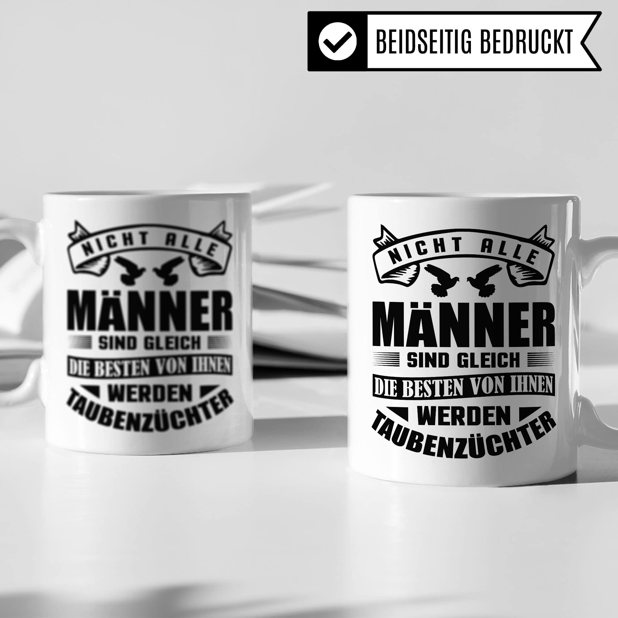 Taubenzüchter Tasse Geschenkidee, Kaffebecher mit Spruch lustig, Taubenzucht Geschenk, Kaffeetasse Humor Witz Geschenk für Männer, Taube Teetasse