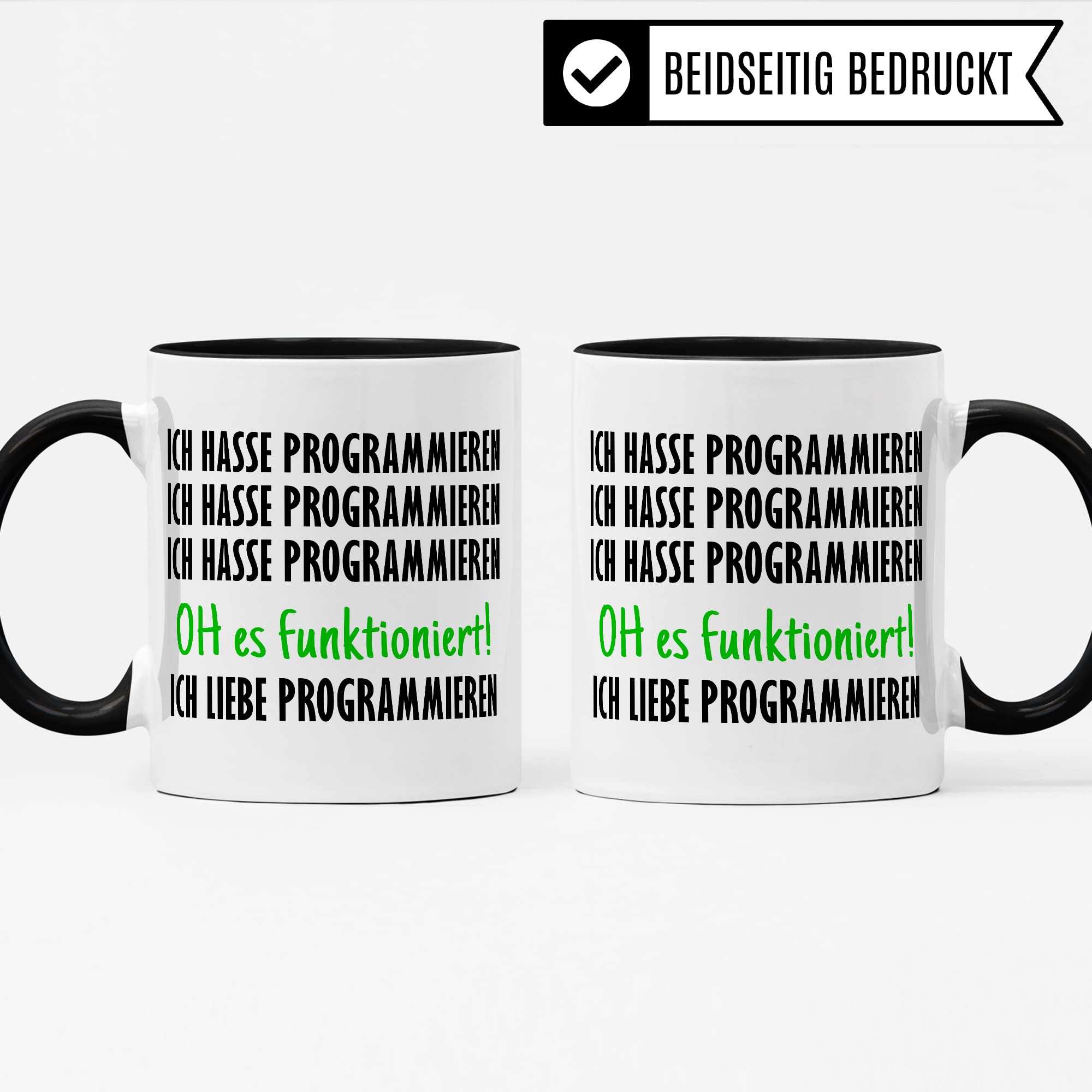 Programmieren Tasse Informatiker Kaffeetasse Informatikstudent Kaffee-Becher lustig Geschenk Sarkasmus Geschenkidee Programmierer