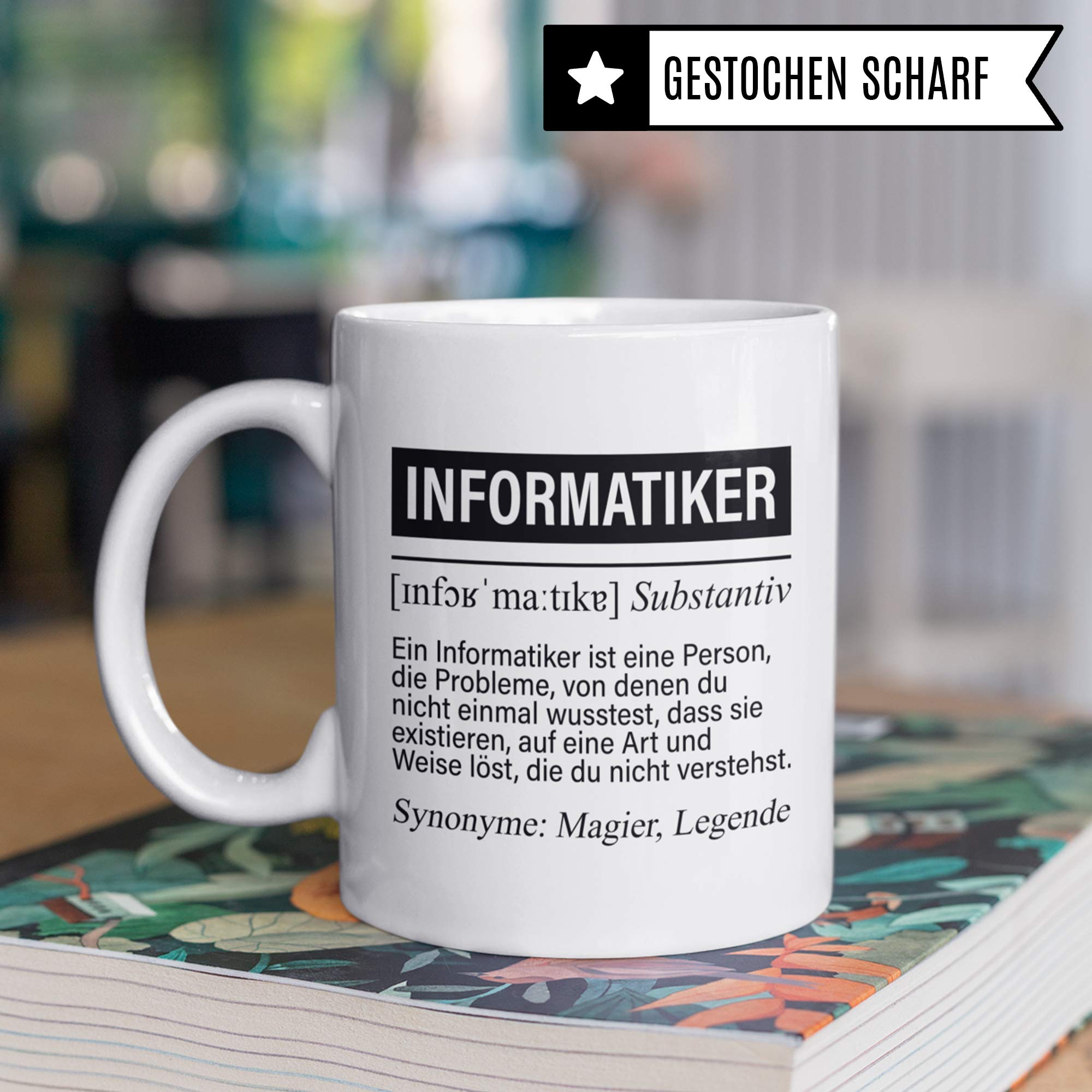 Pagma Druck Informatiker Tasse, IT Informatiker Geschenke lustig, Programmierer Becher Debugging Spruch Programmieren Informatik Geschenkidee, Entwickler Coder Developer Kaffeetasse