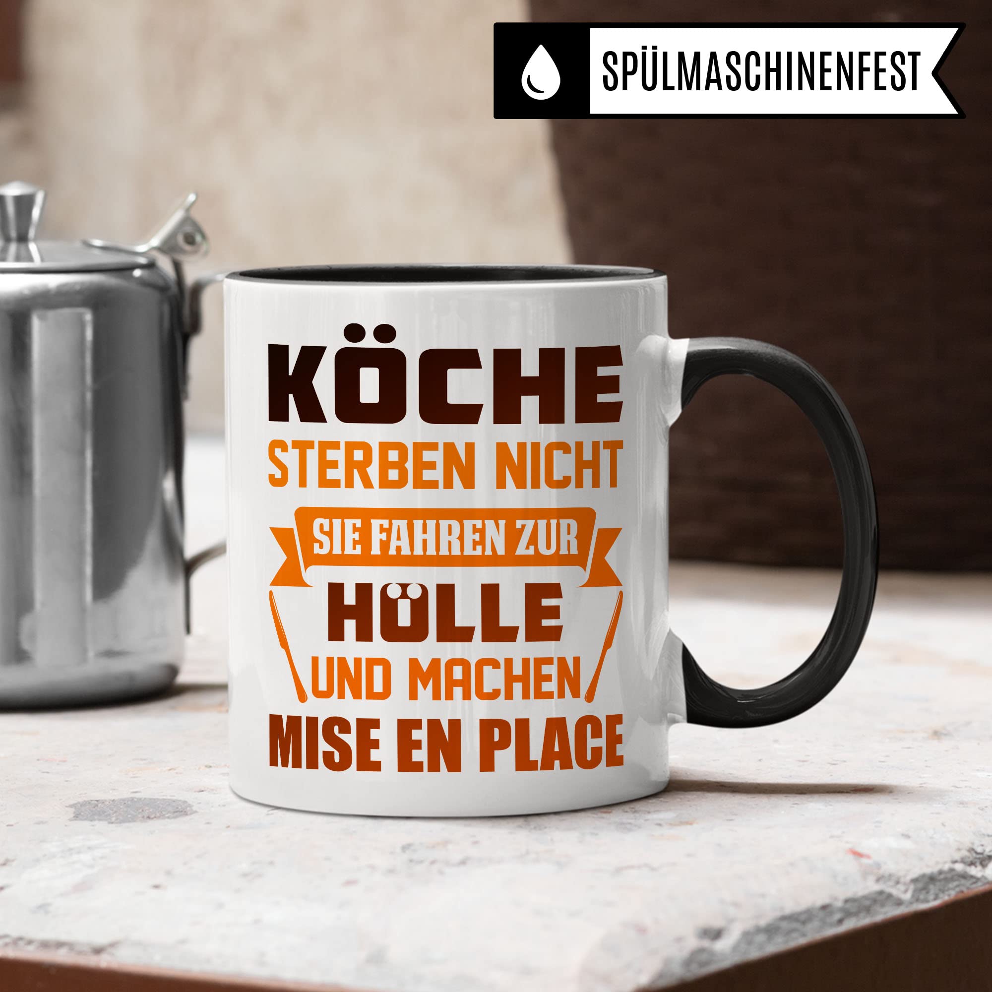 Koch Tasse, Hobbykoch Geschenkidee, Küchenchef Teetasse, Chef Becher, Kaffeetasse Humor Witz Geschenk für Köche, Küche Kaffeebecher