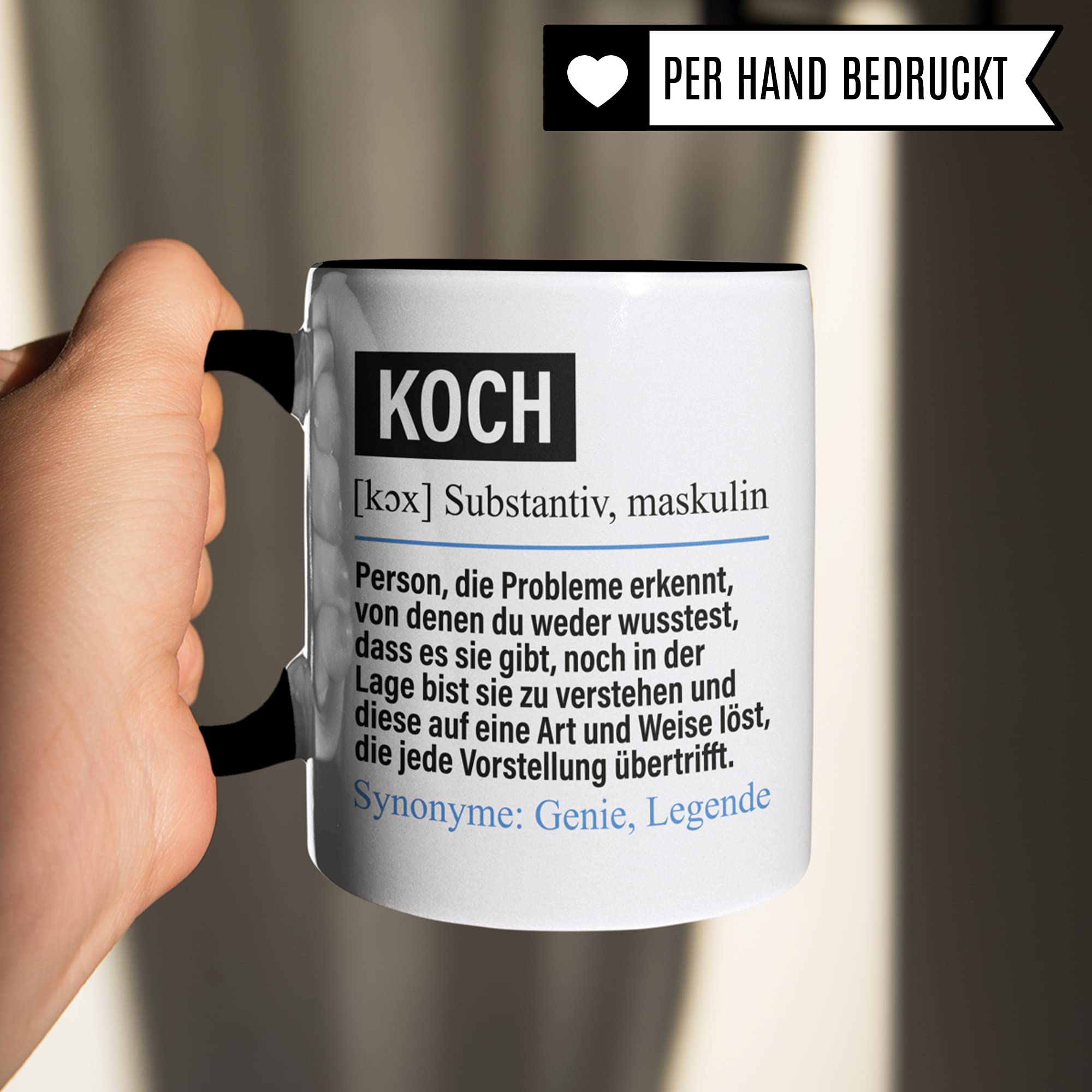 Koch Tasse lustig, Koch Geschenk Beruf, Spruch Küchenchef Geschenkidee, Kaffeetasse Beruf Köche Kaffeebecher Teetasse Becher