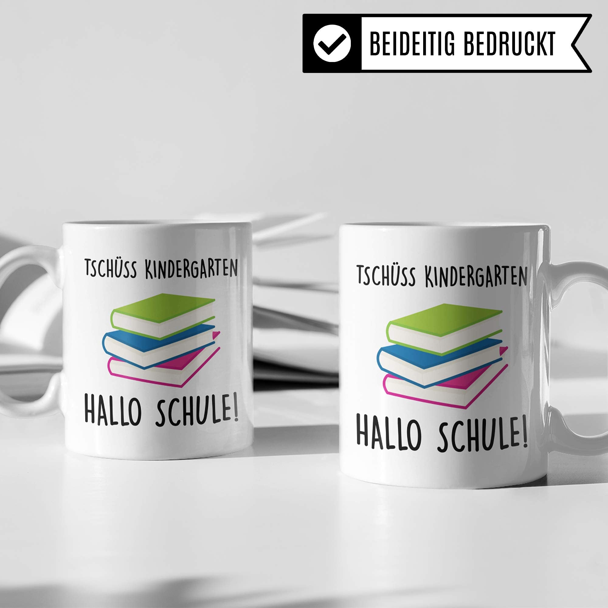 Pagma Druck Einschulung Tasse, Geschenkidee für Erstklässler, Geschenke Schulanfang Junge, Schulbeginn Schulstart Grundschule Teetasse, Schulkind Becher Einschulung Geschenk Schultüte Inhalt