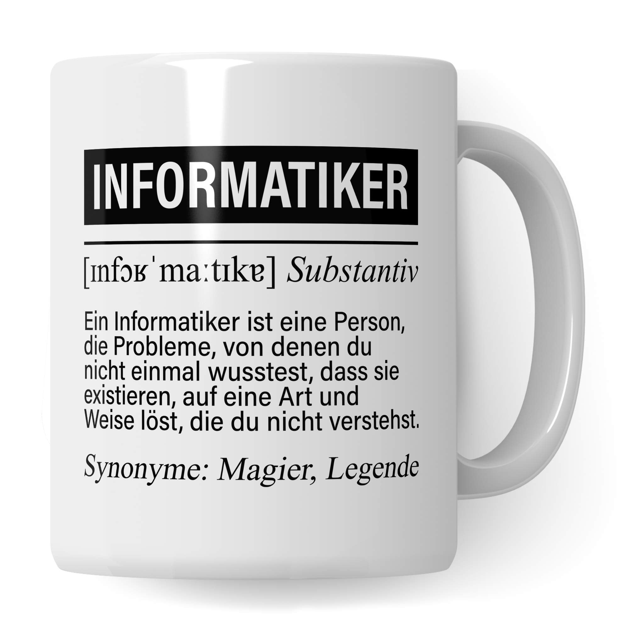 Pagma Druck Informatiker Tasse, IT Informatiker Geschenke lustig, Programmierer Becher Debugging Spruch Programmieren Informatik Geschenkidee, Entwickler Coder Developer Kaffeetasse