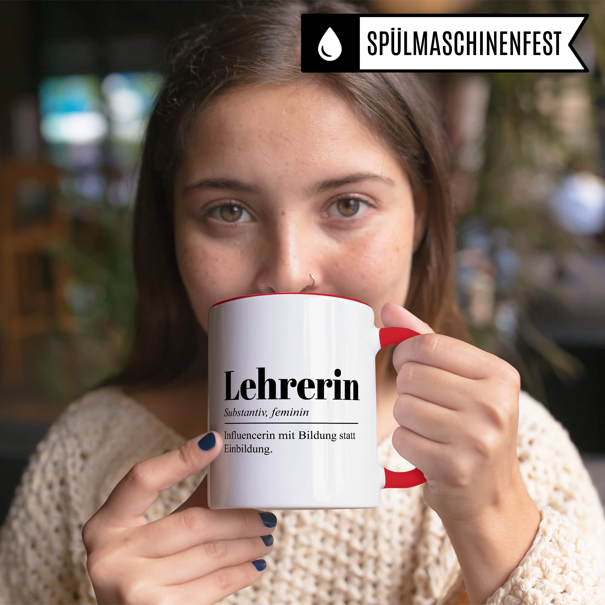 Tasse Lehrerin Geschenk lustig Kaffee-Tasse Kaffee-Becher Lehrerin Geschenkidee Grundschule Tasse Abschied Lehrerin Abschiedsgeschenk Gymnasium