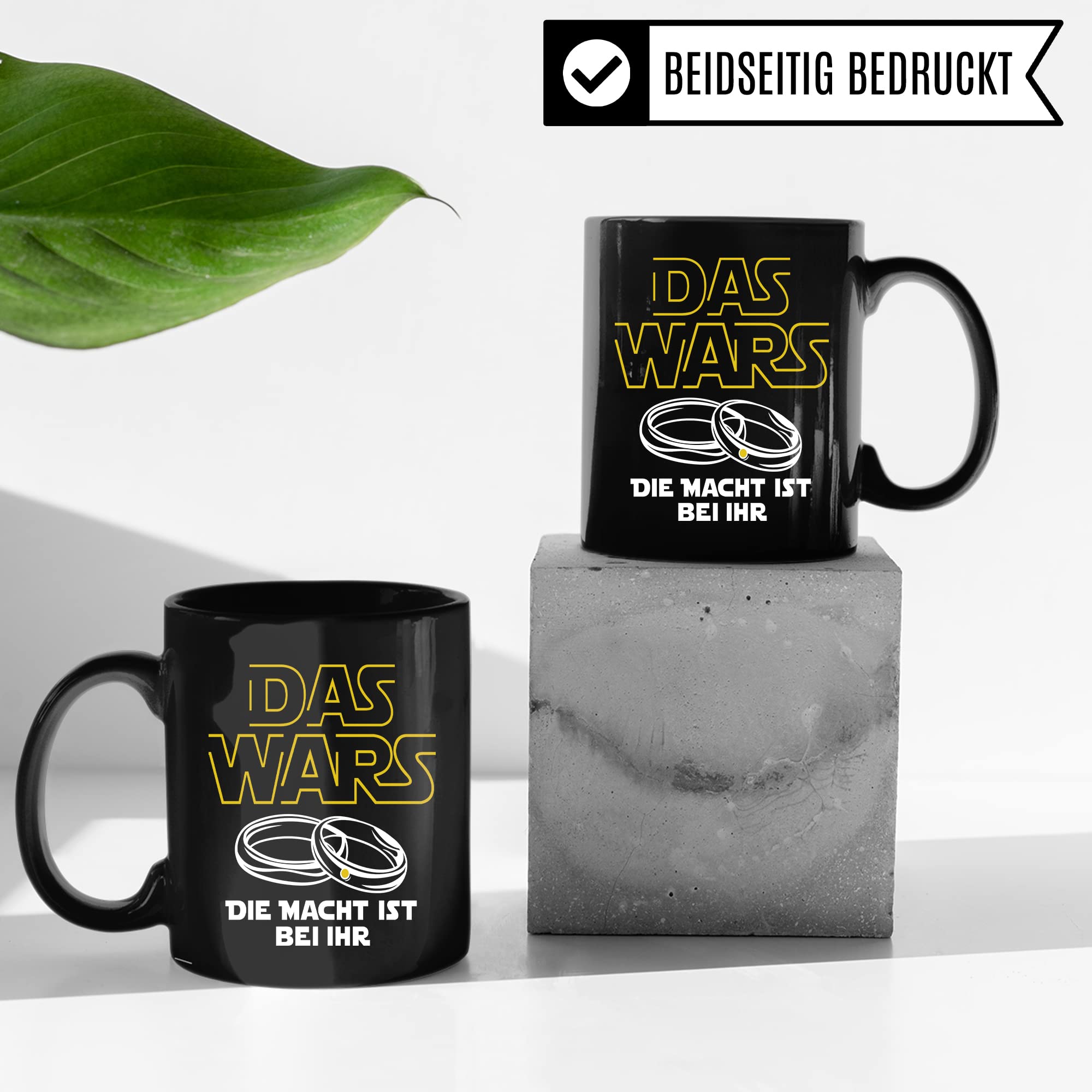 Tasse Ehemann lustig mit Spruch Geschenk Hochzeit Kaffeetasse Kaffee-Becher Hochzeits-Paar Geschenkidee Trauung Hochzeitsgeschenk Brautpaar Verlobungsgeschenk schwarzer Humor