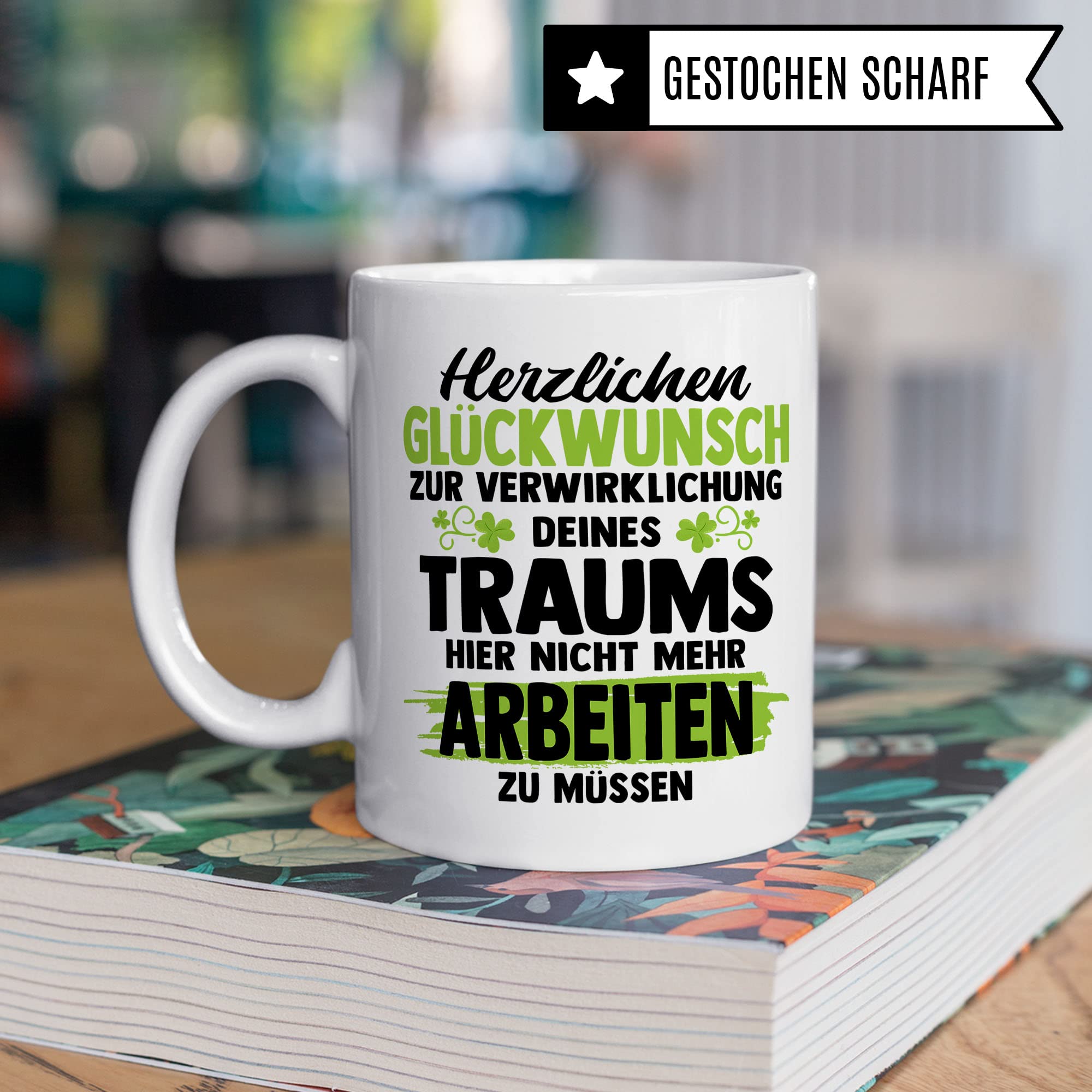 Tasse Jobwechsel Geschenk Kollege Kollegin Abschied Spruch lustig Kaffeetasse Kleinigkeit Neuer Job Frau Mann Geschenkidee Kollegen Verabschiedung Abschiedsgeschenk Kaffee-Becher