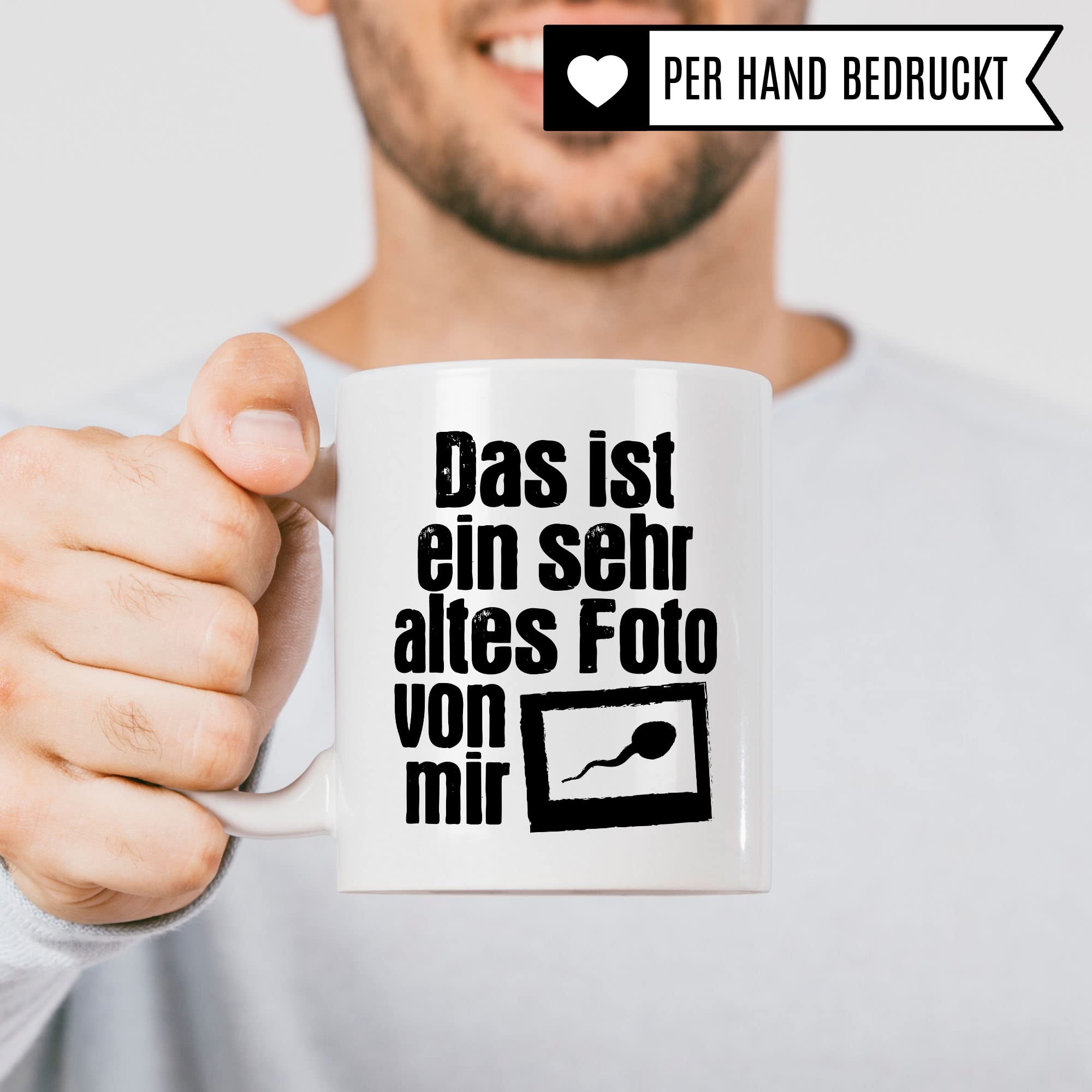 Lustige Tasse mit Spruch, Das ist ein sehr altes Foto von mir Spruch, Geschenk für Lehrer Kollegen Arbeiter, Kaffeetasse lustig, Sarkasmus, sarkastische Spruch Humor Witz Geschenkidee