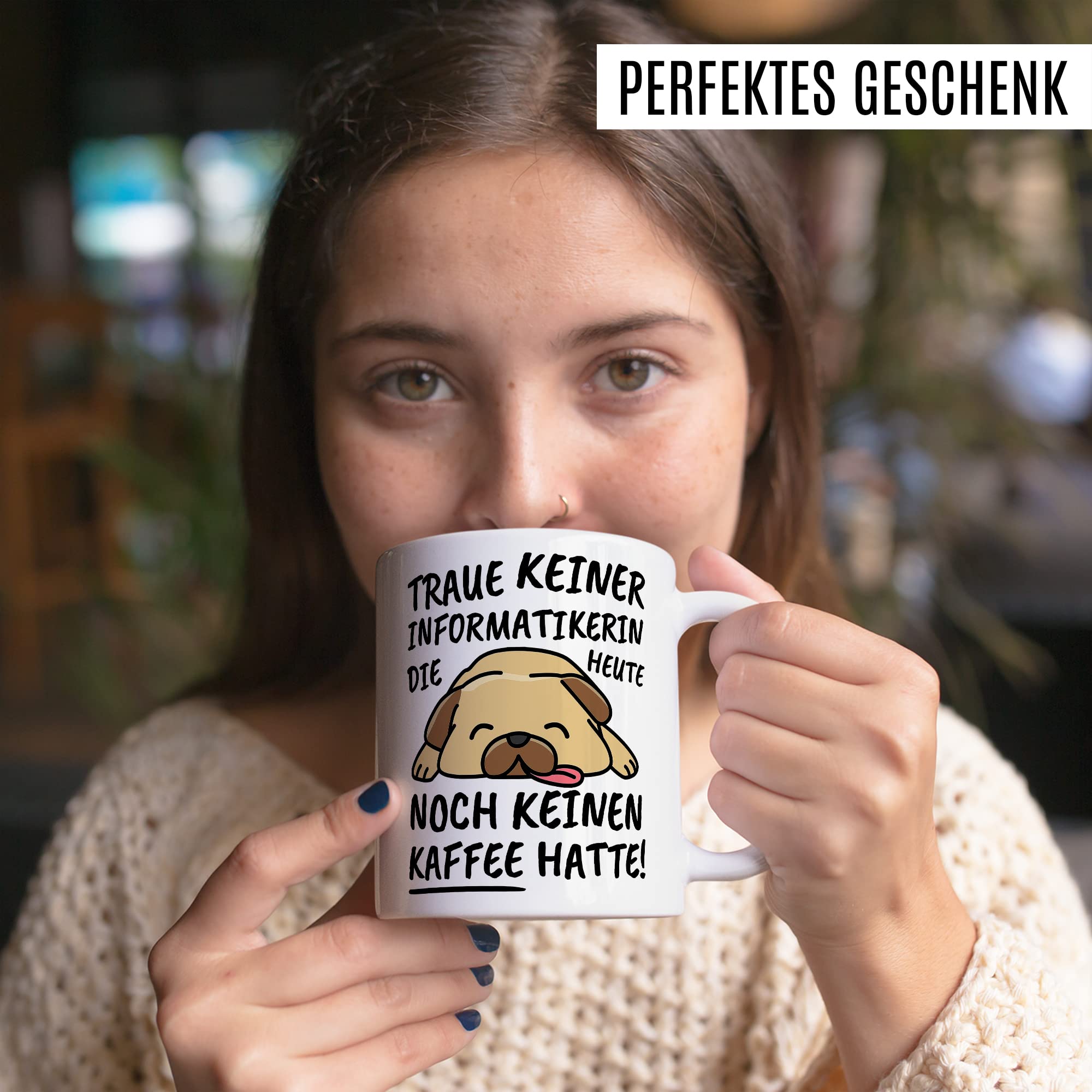 Tasse Informatikerin lustig, Informatikerin Geschenk Beruf, Spruch Kaffeebecher Informatikerinnen Geschenkidee, Informatik Kaffee-Tasse Teetasse Becher