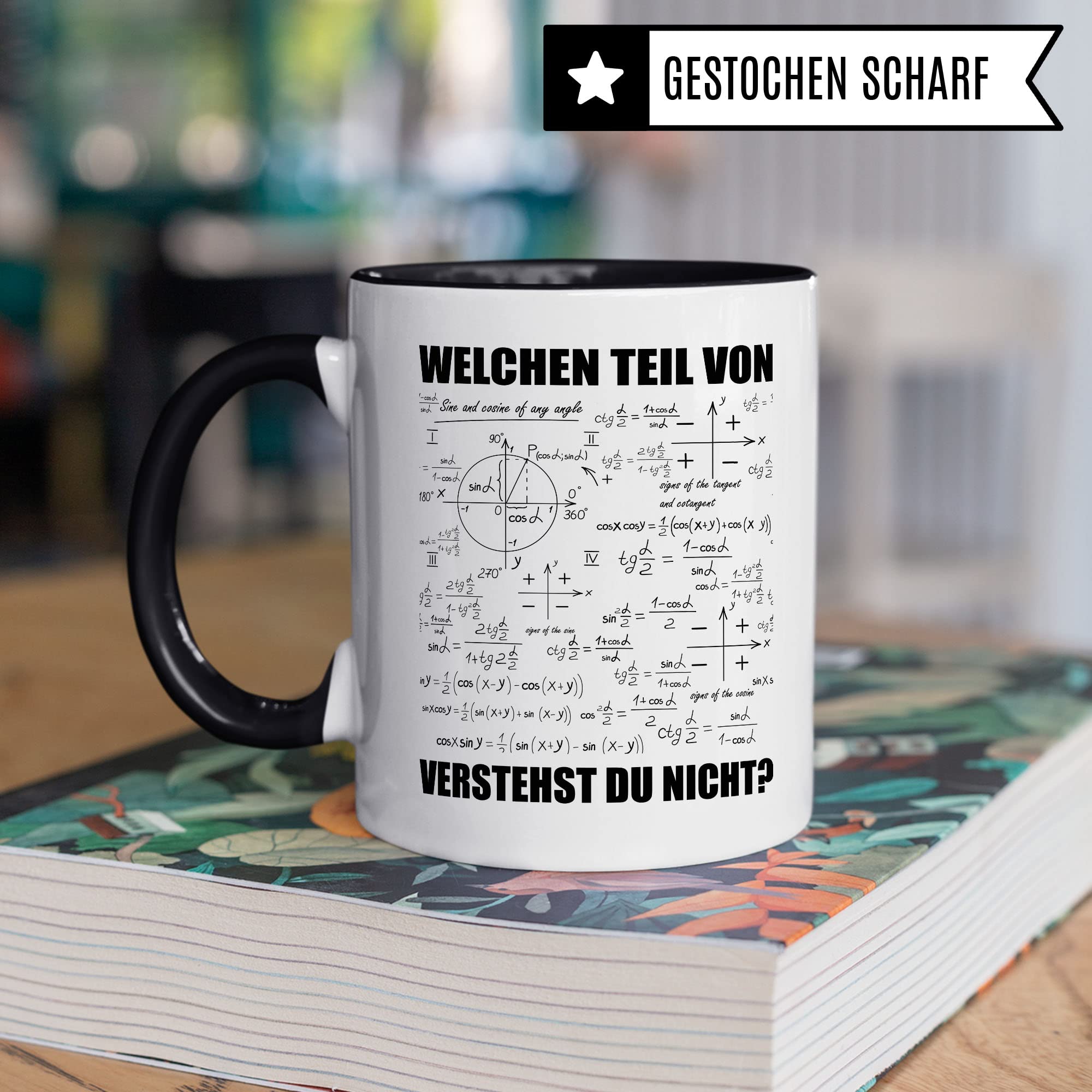 Mathe Tasse Geschenkidee Kaffeetasse Humor Witz Geschenk für Mathelehrer Mathelehrerin Kaffeebecher Mathematik Becher