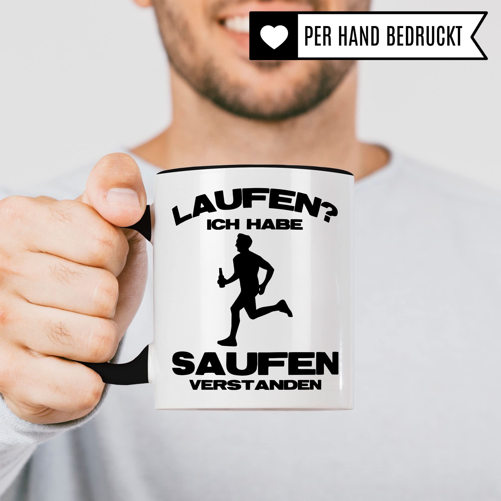 Läufer Tasse Geschenkidee Jogger Kaffeetasse Humor Witz Geschenk für Läuferin Kaffeebecher Joggerin Becher