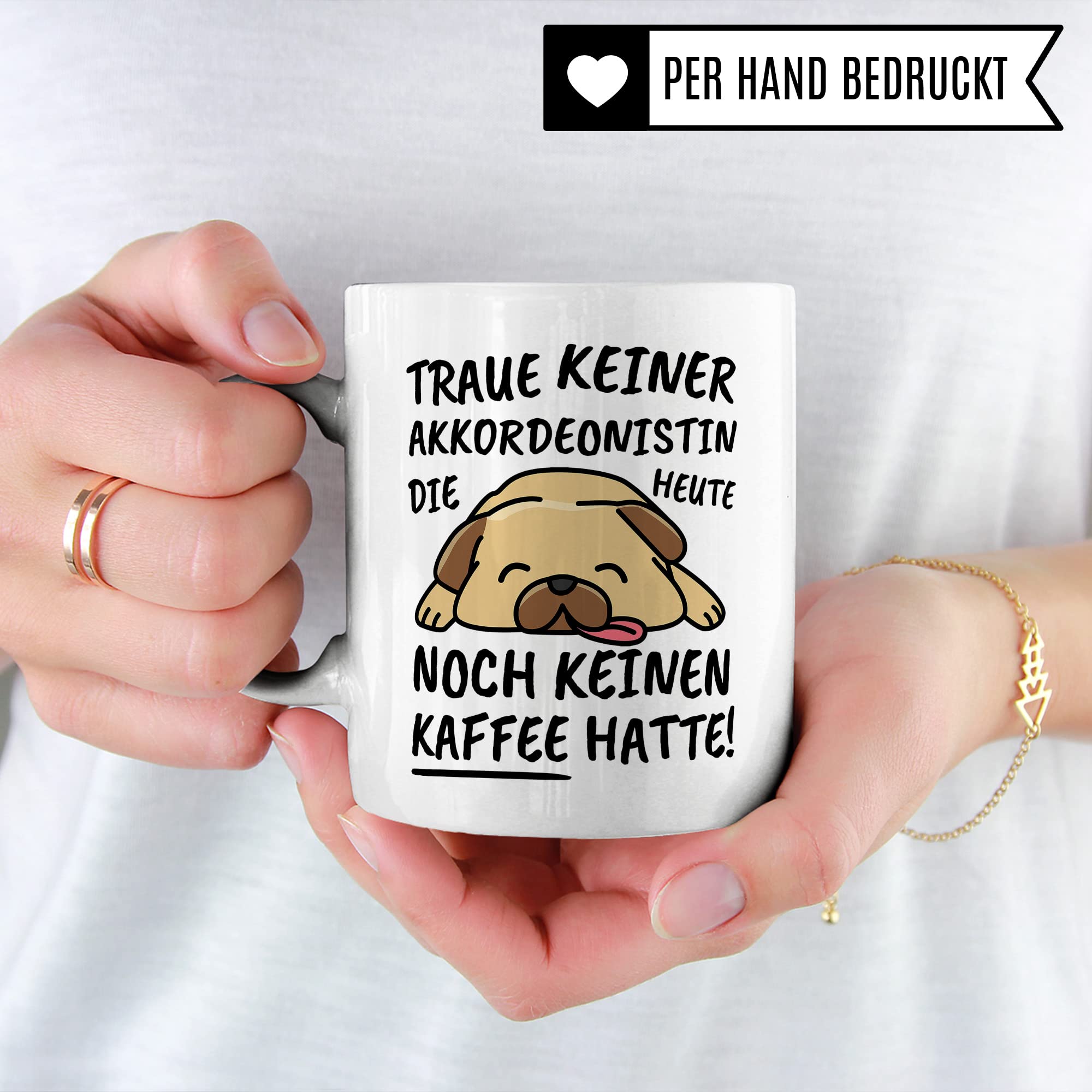 Tasse Akkordeonistin lustig, Akkordeonistin Geschenk Beruf, Spruch Kaffeebecher Akkordeonistinnen Geschenkidee, Ziehharmonika Mundharmonika Akkordeon Instrument Kaffee-Tasse Teetasse Becher