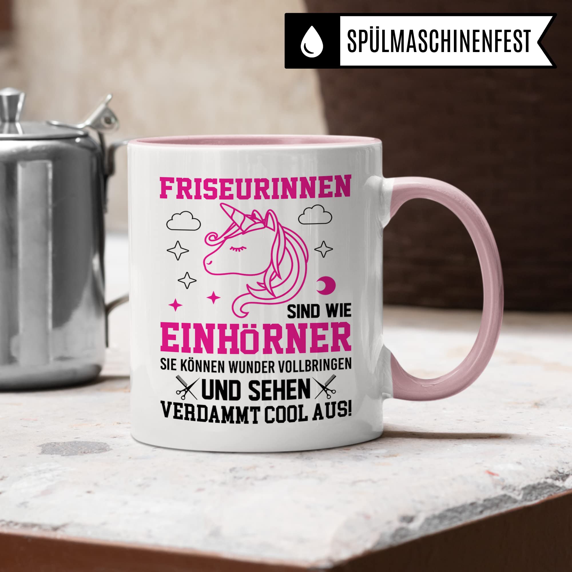 Friseurin Tasse, Friseurin Geschenkidee, Stylisten Tasse mit Spruch lustig Friseur Geschenk, Kaffeetasse Humor Witz Geschenk für Friseure, Kaffeebecher für Frauen Kaffeebecher