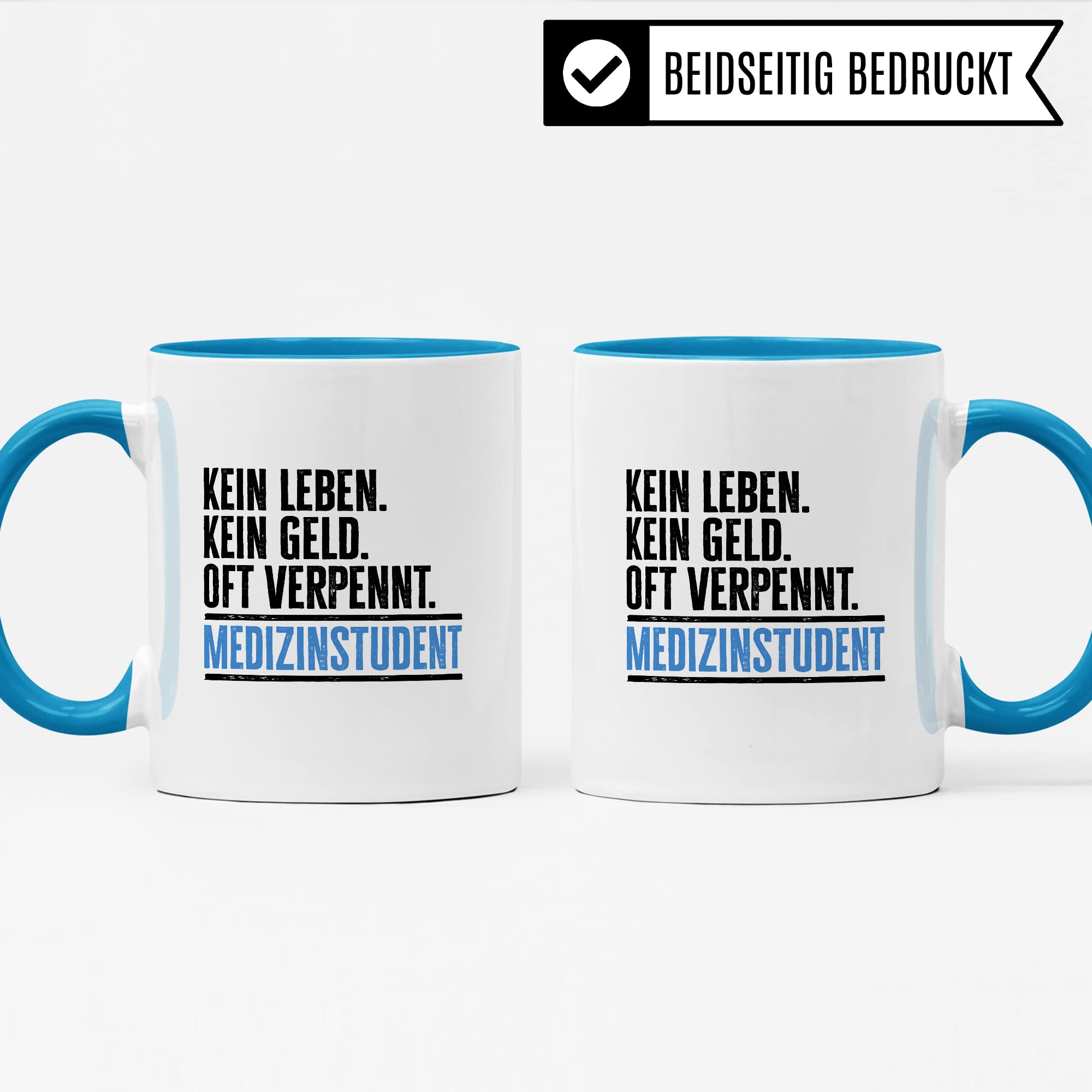 Studenten Tasse lustig Student Kaffeetasse Witz Studentin Kaffee-Becher Studium Humor Studieren Geschenk Studienbeginn Geschenkidee Erstsemester Kein Geld Oft verpennt