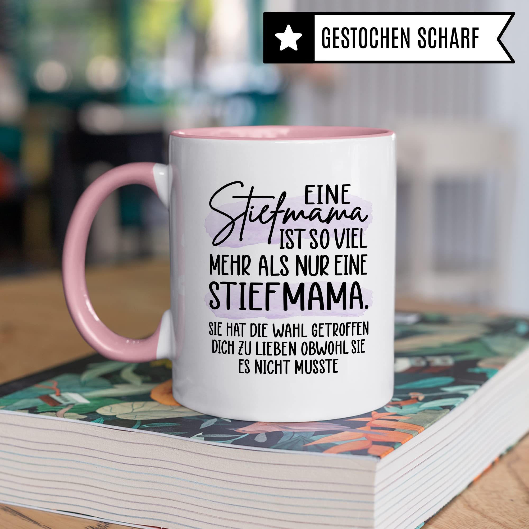 Tasse Stiefmutter Geschenk, Eine Stiefmama ist so viel mehr als nur eine Stiefmama Geschenkidee Kaffee-Becher Tasse mit Spruch Kaffeetasse Stiefmutter Ziehmutter