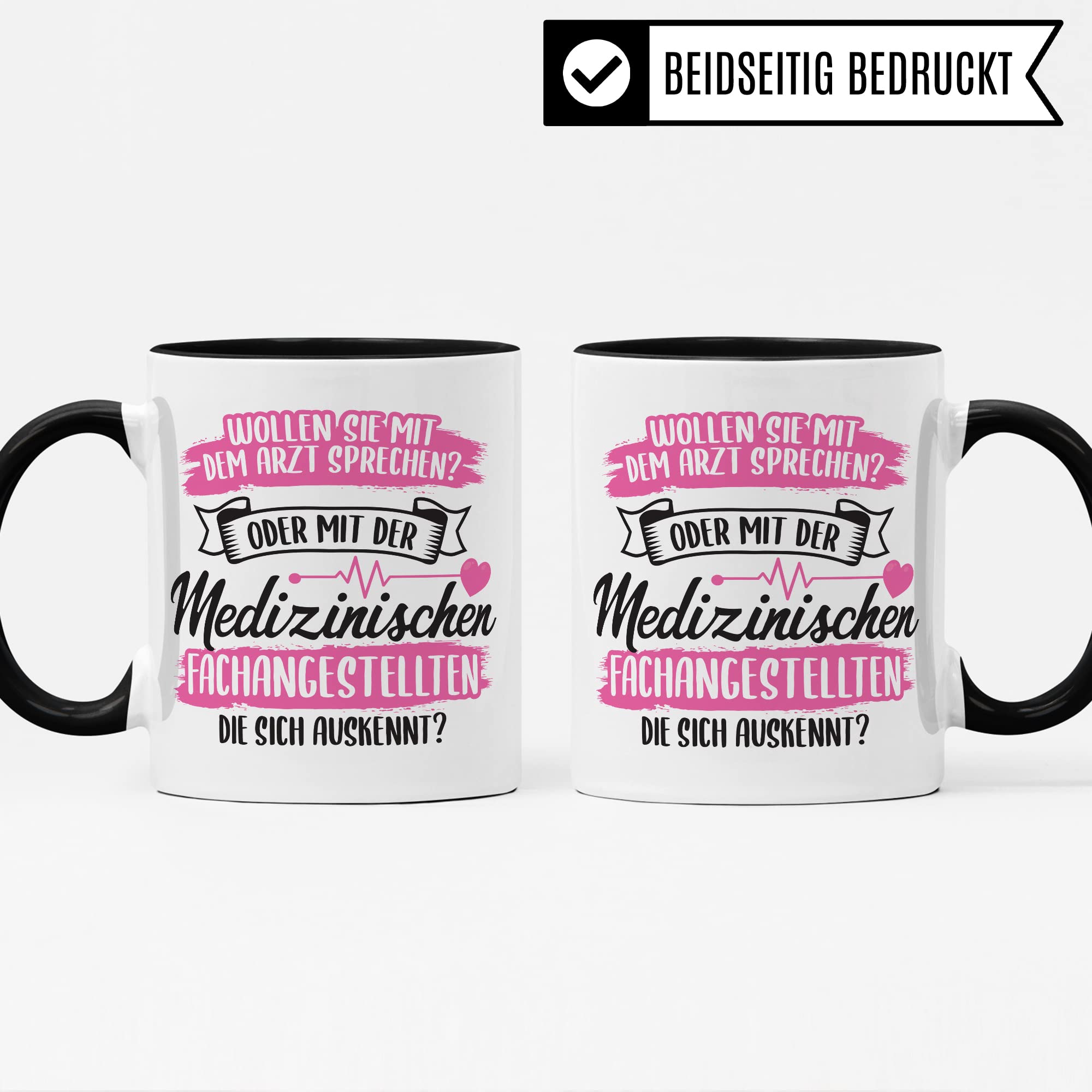 MFA Tasse - Geschenk für Medizinischen Fachangestellte die sich auskennt - Krankenschwester Arzthelferin Medizinische Fachangestellte Kaffee-Becher