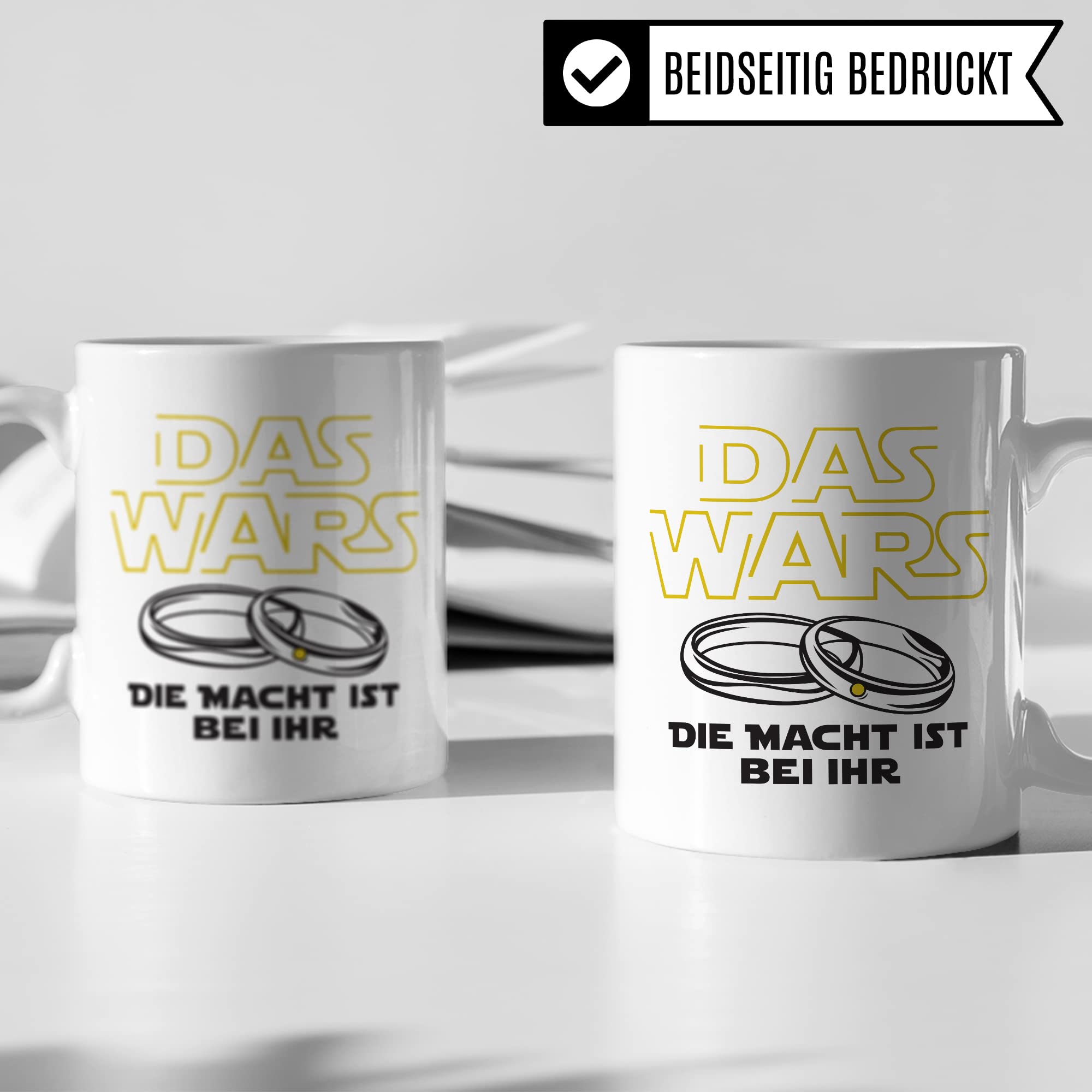 Tasse Ehemann lustig mit Spruch Geschenk Hochzeit Kaffeetasse Kaffee-Becher Hochzeits-Paar Geschenkidee Trauung Hochzeitsgeschenk Brautpaar Verlobungsgeschenk schwarzer Humor