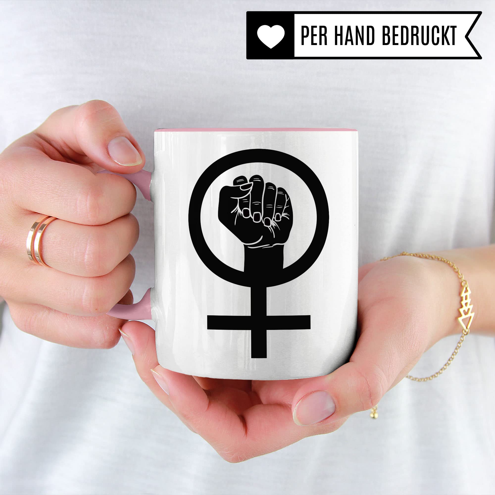 Feminismus Tasse Geschenkidee Kaffeetasse Geschenk für Female Empowerment Kaffeebecher Feministin Becher