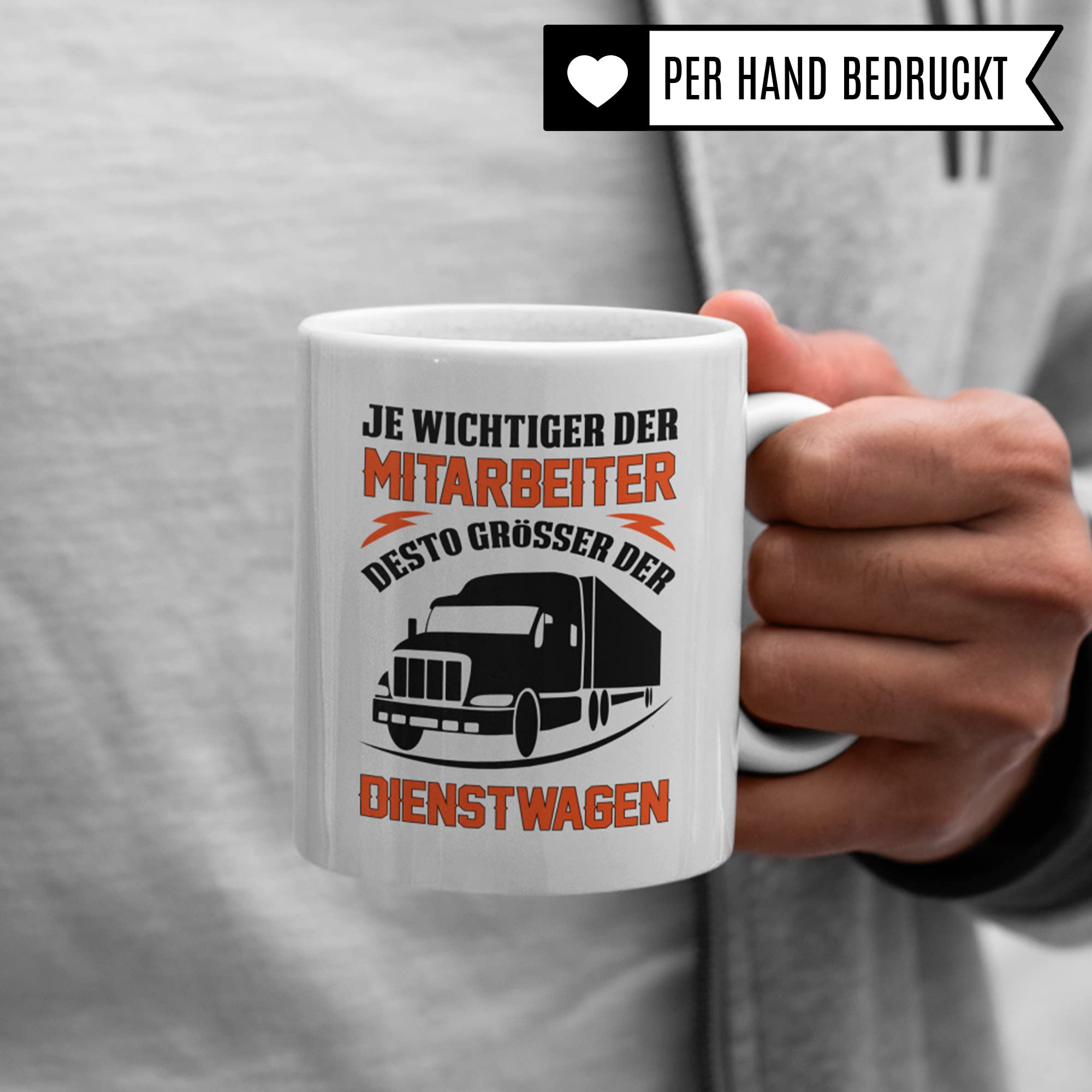 Tasse LKW Fahrer, Becher Fernfahrer Geschenk lustig, Kaffeetasse LKW-Fahrer Brummi Geschenkidee zum LKW Führerschein, Trucker LKW Fahrer Geschenke lustig