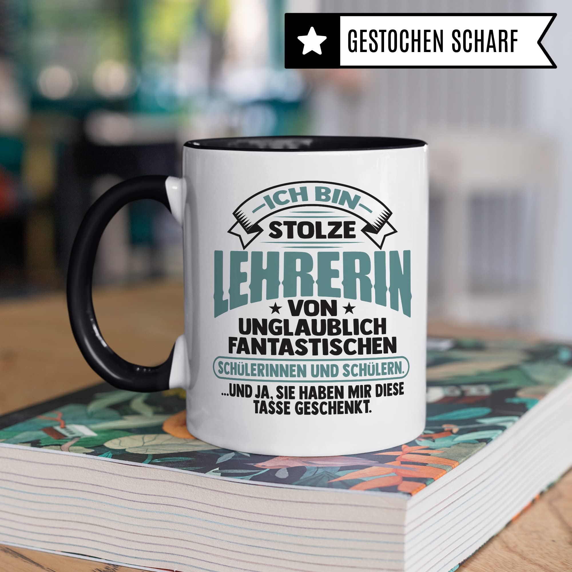 Lehrer Tasse mit Spruch personalisiert Geschenkidee für Lehrerinnen personalisierbar mit Name Abschied Abschiedsgeschenk Kaffee-Becher