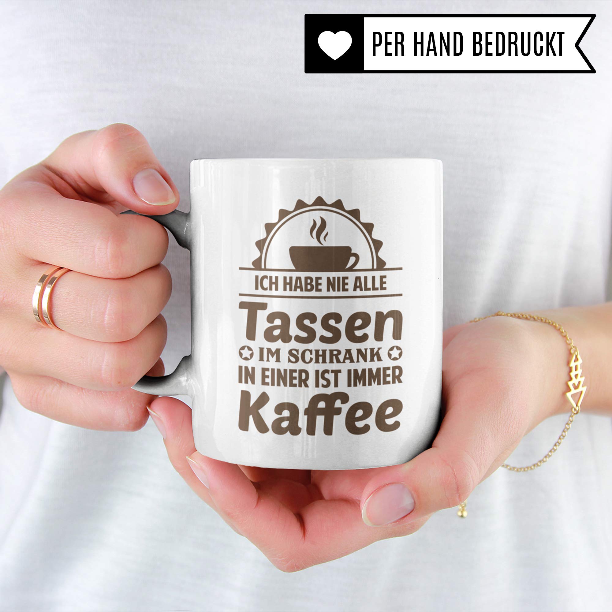 Geschenk Kaffeeliebhaber, Kaffee Tasse mit Spruch, Kaffeetasse Spruch lustig, Geschenkidee Kaffeebecher Kaffeetrinker, Becher Motiv Coffeee Witz